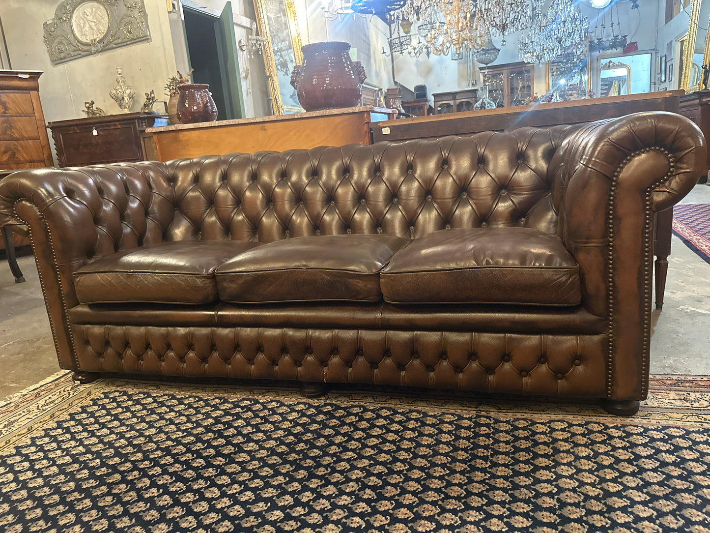 Mid 1900s Chesterfield sofa