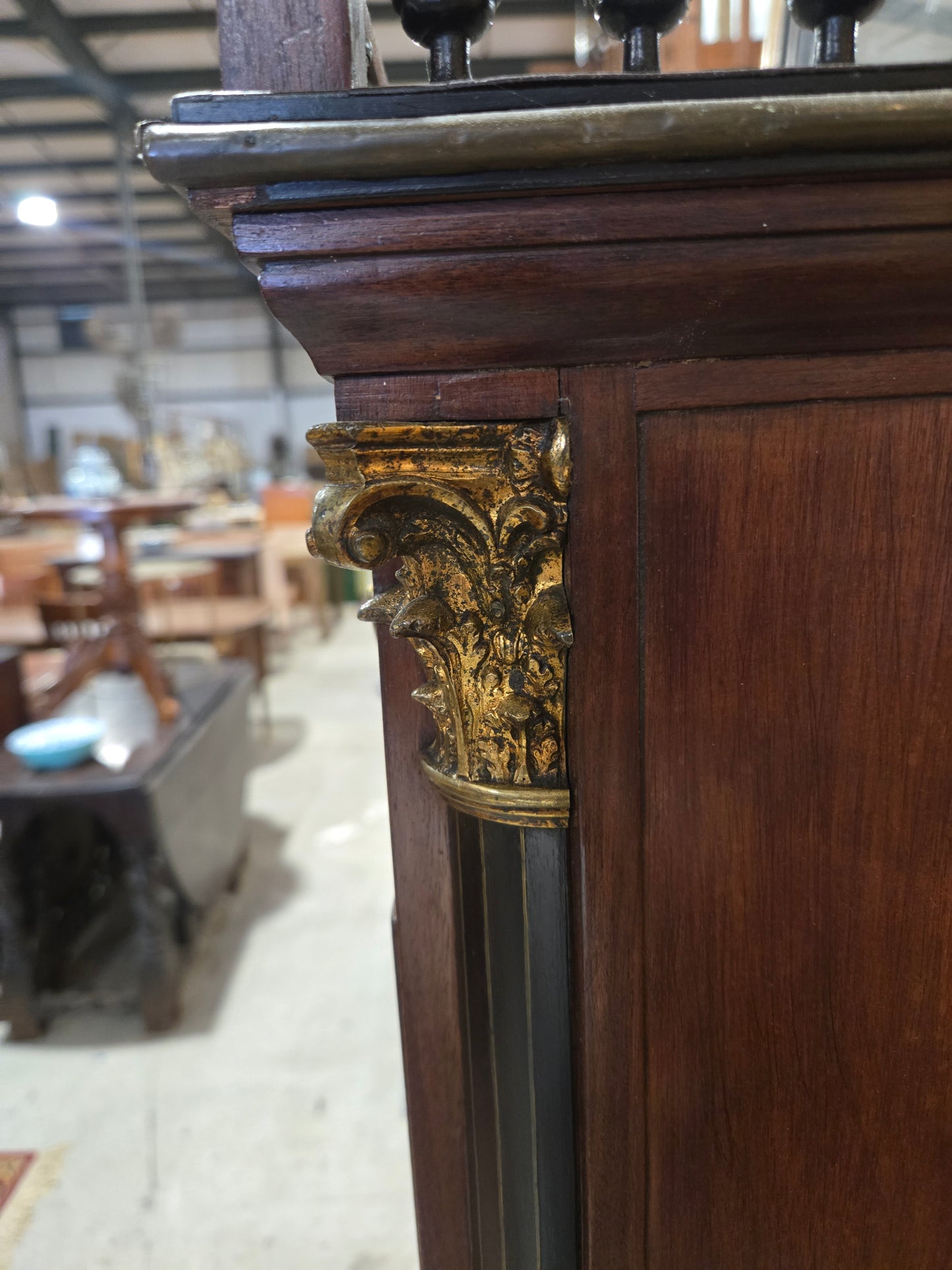 1860s Mahogany Empire Desk