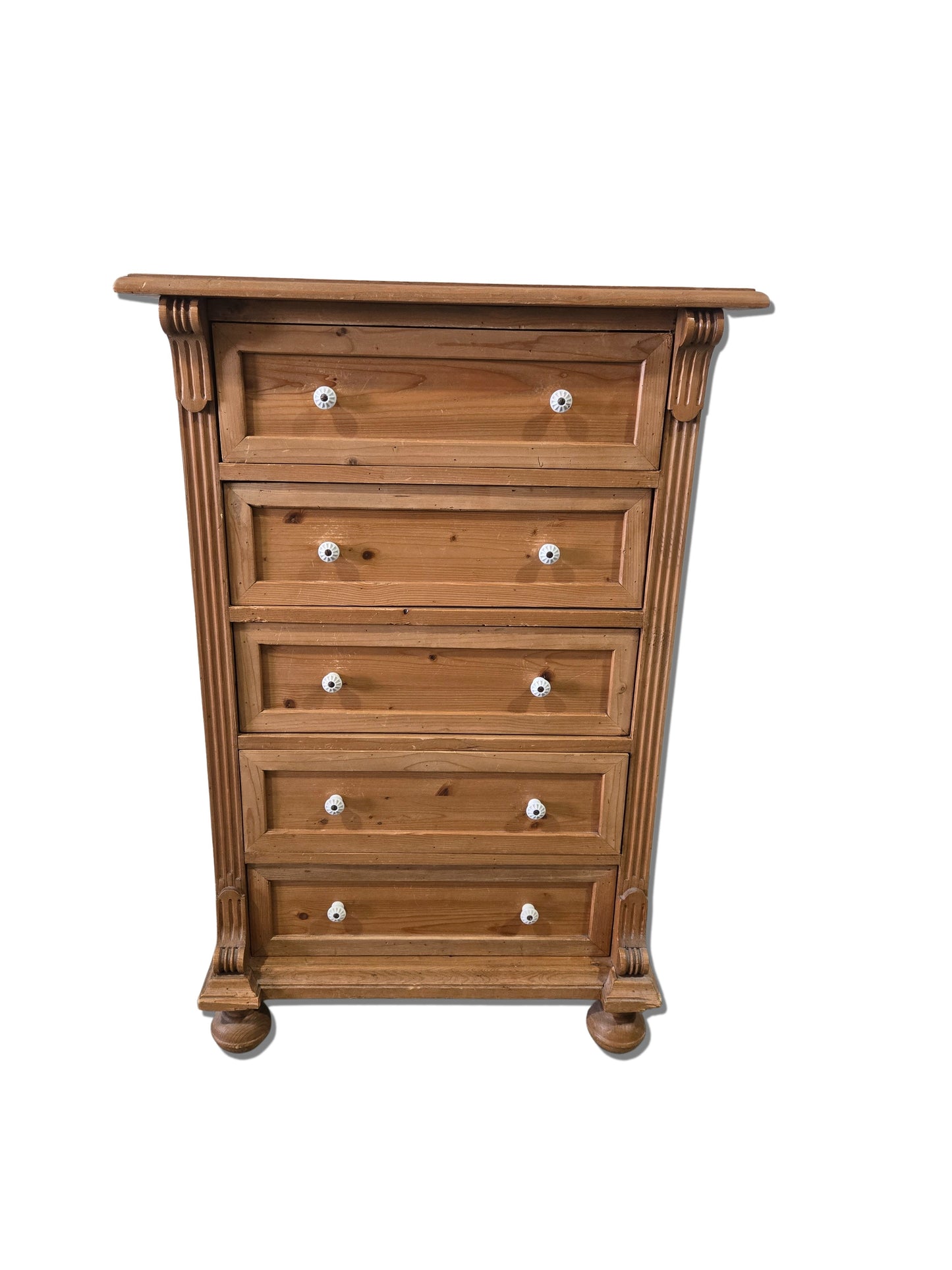 Mid Century French Pine Cabinet