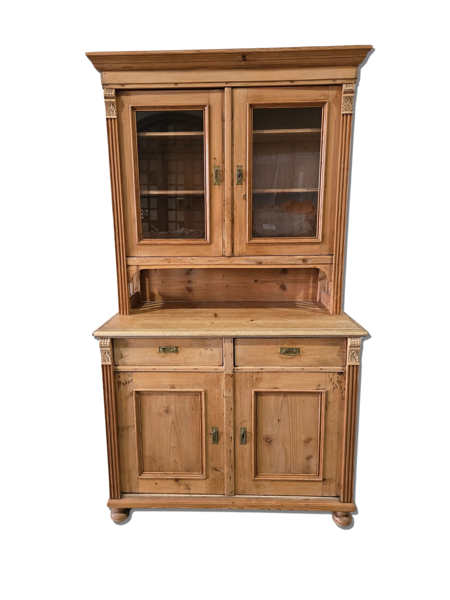 Early Century German Pine Hutch