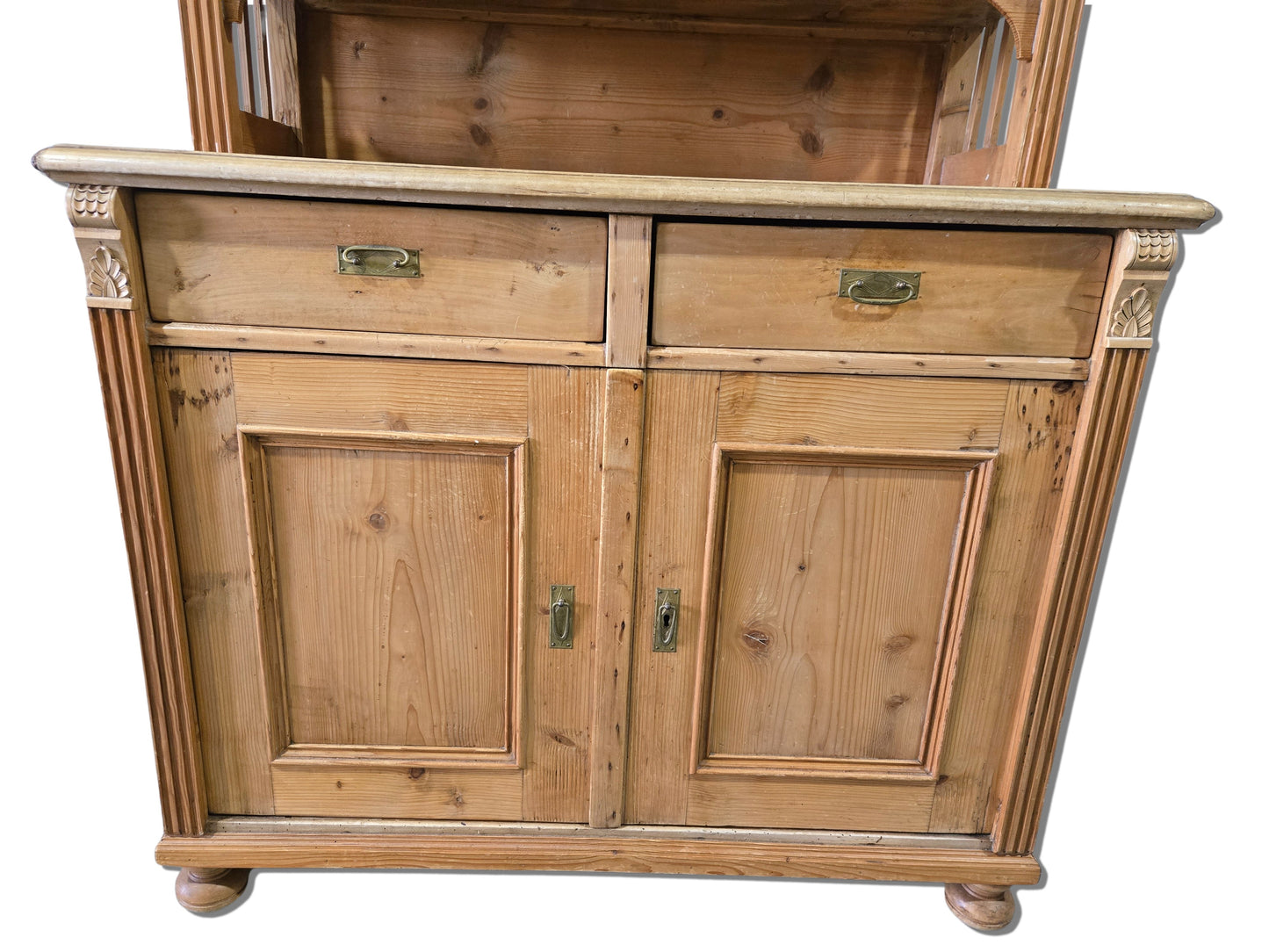 Early Century German Pine Hutch