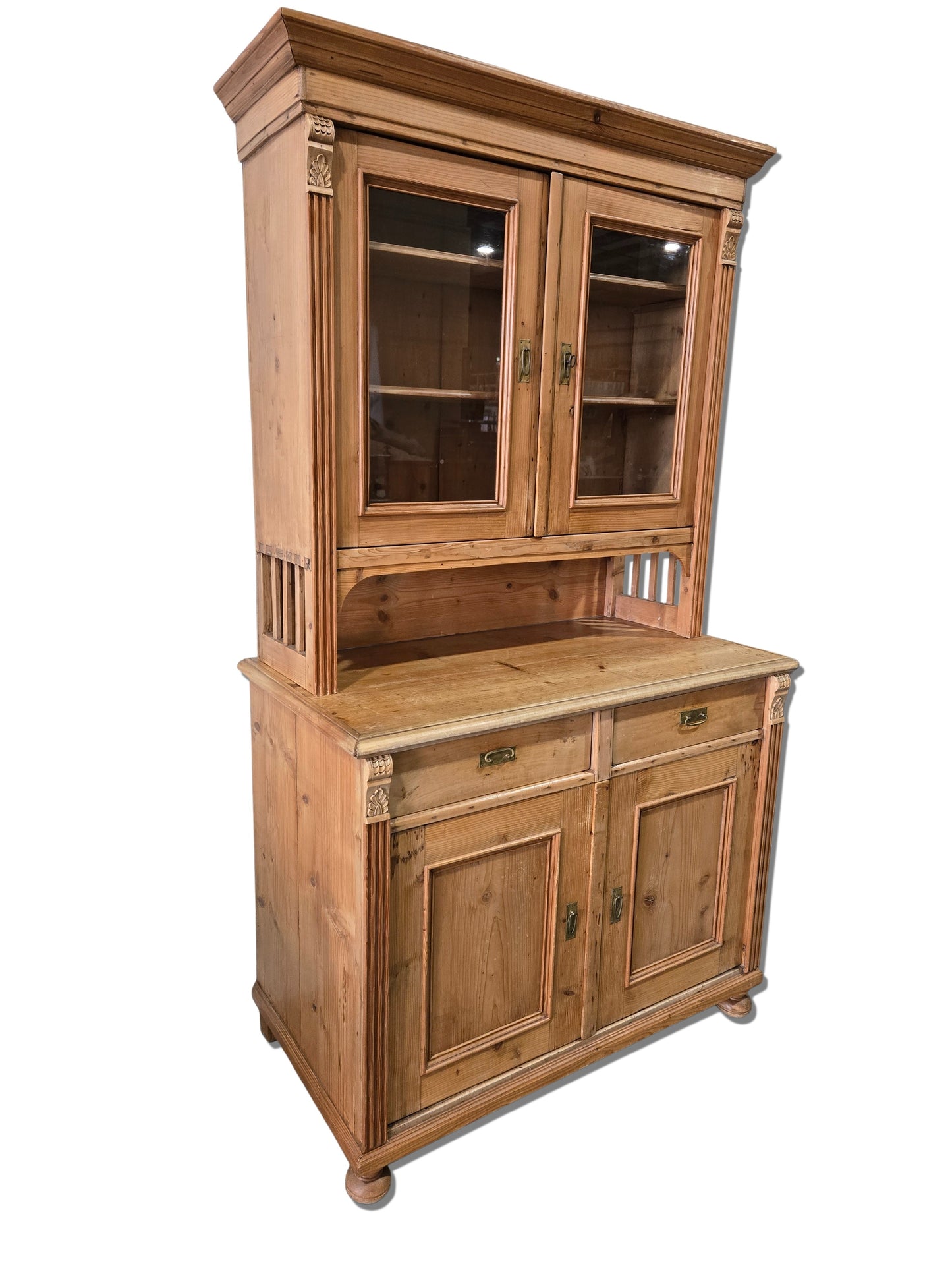 Early Century German Pine Hutch