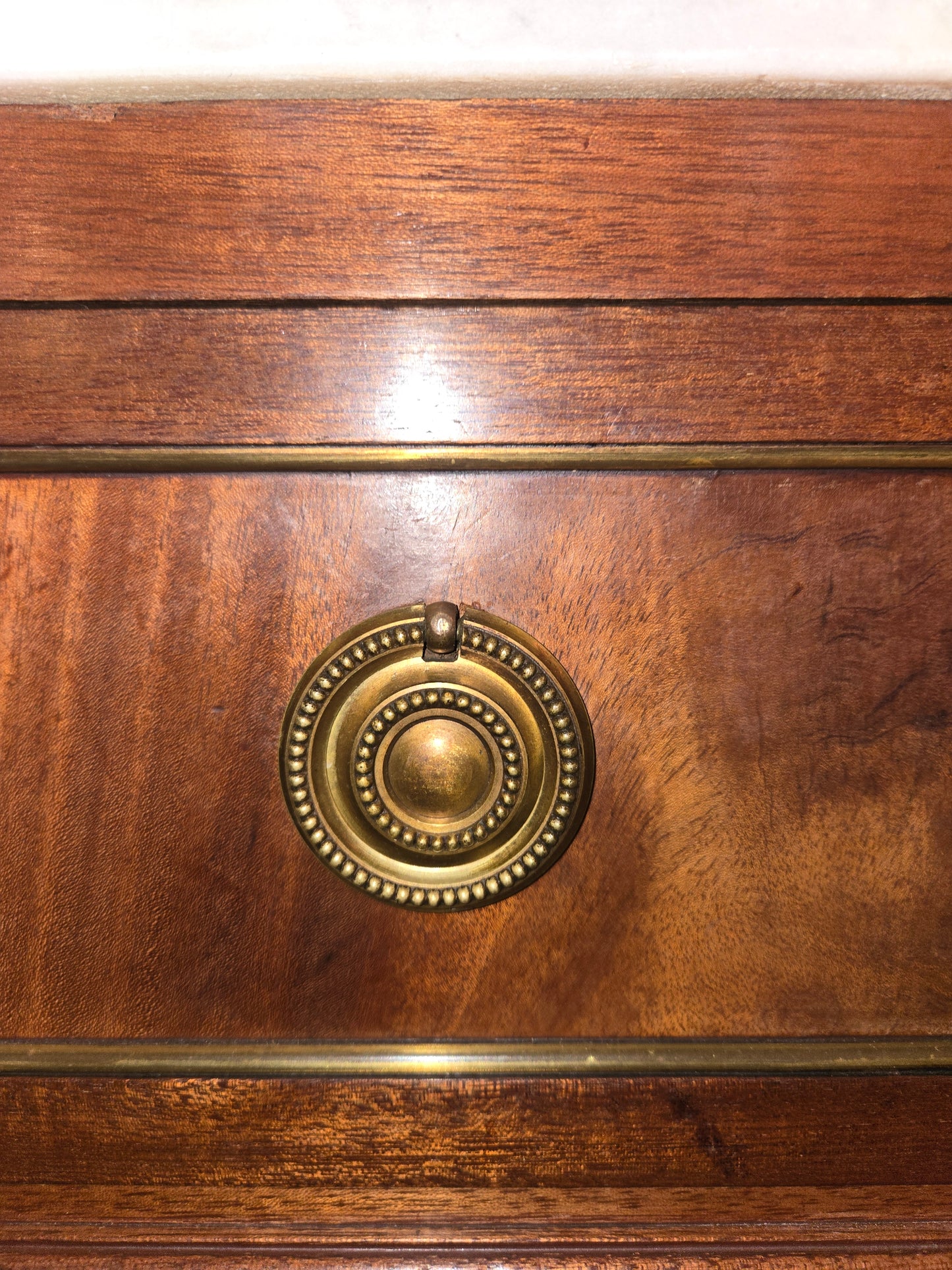 Mid Century French LXVI Commode with Marble
