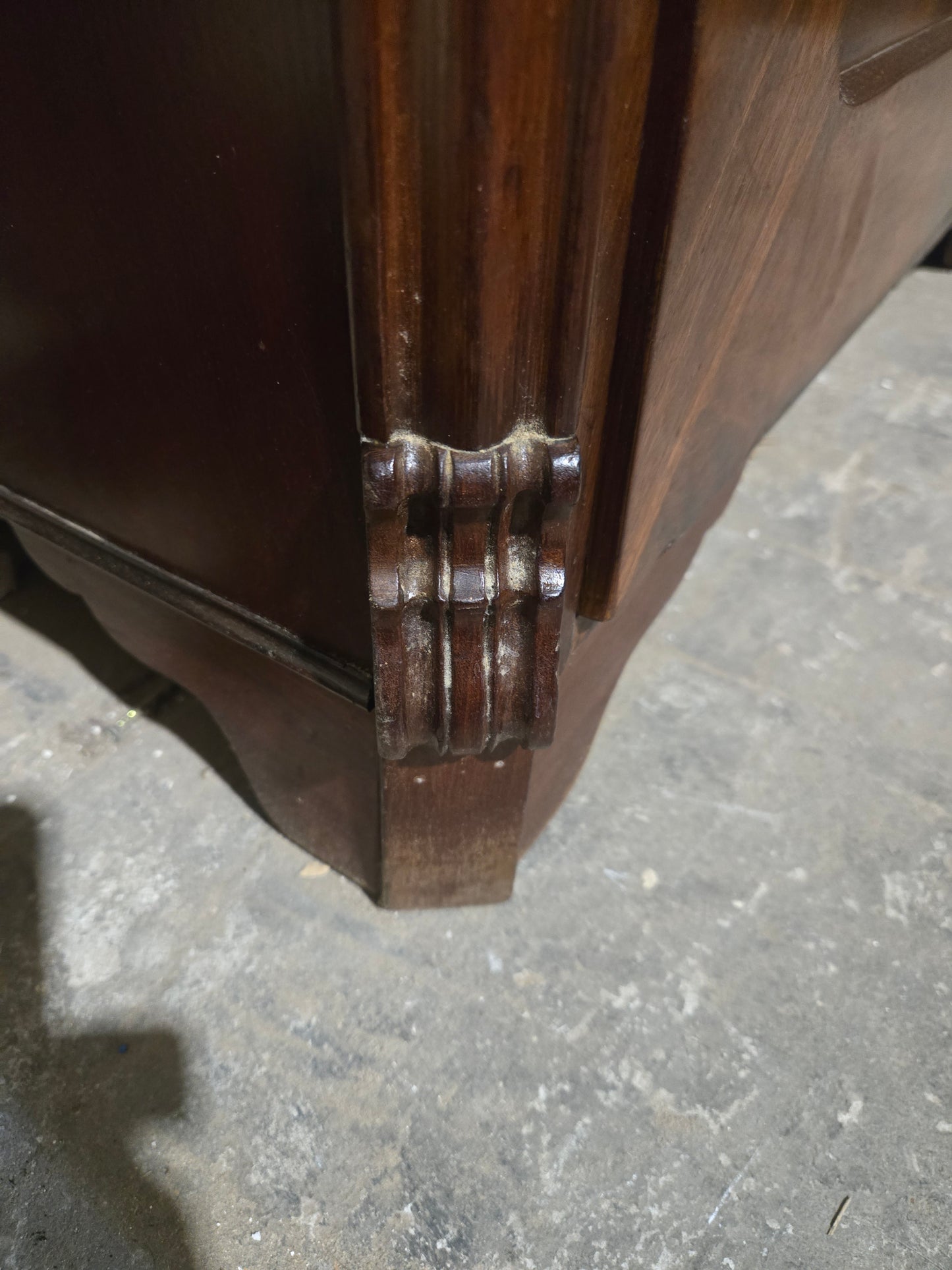 1880s French Mahogany Cabinet