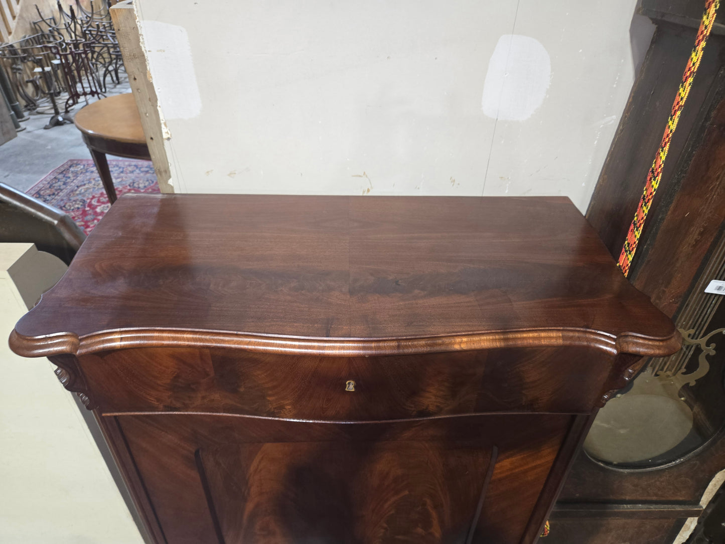 1880s French Mahogany Cabinet