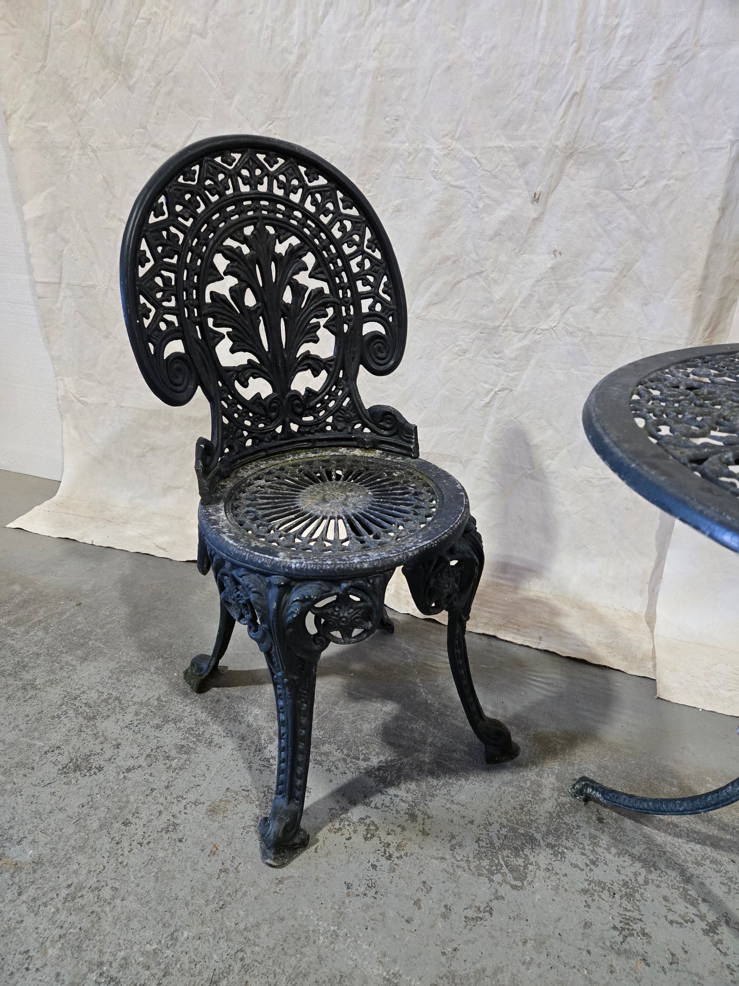 Early century GARDEN SET TABLE+2CHAIRS