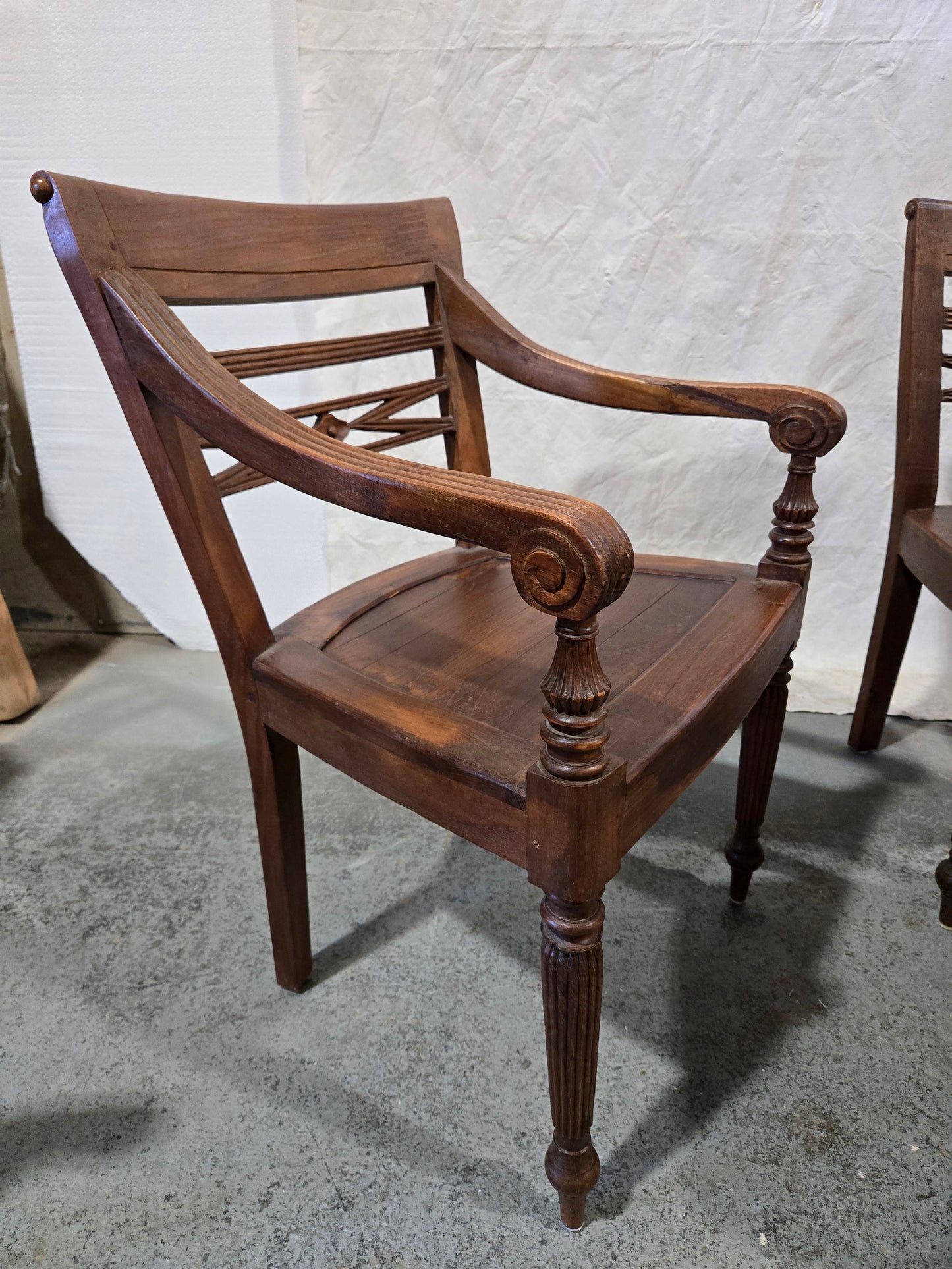 Early century teak chairs set (6)