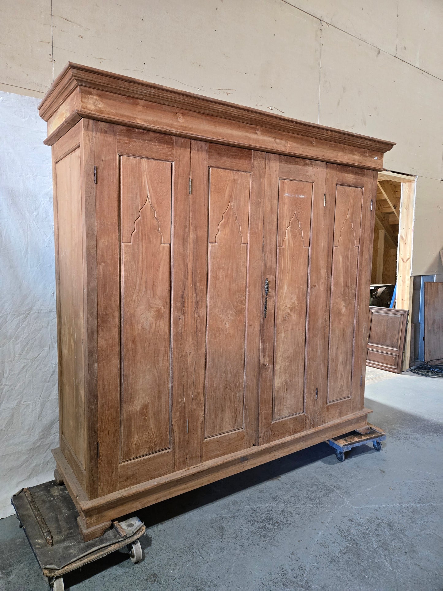 Early century teak armoire XXL
