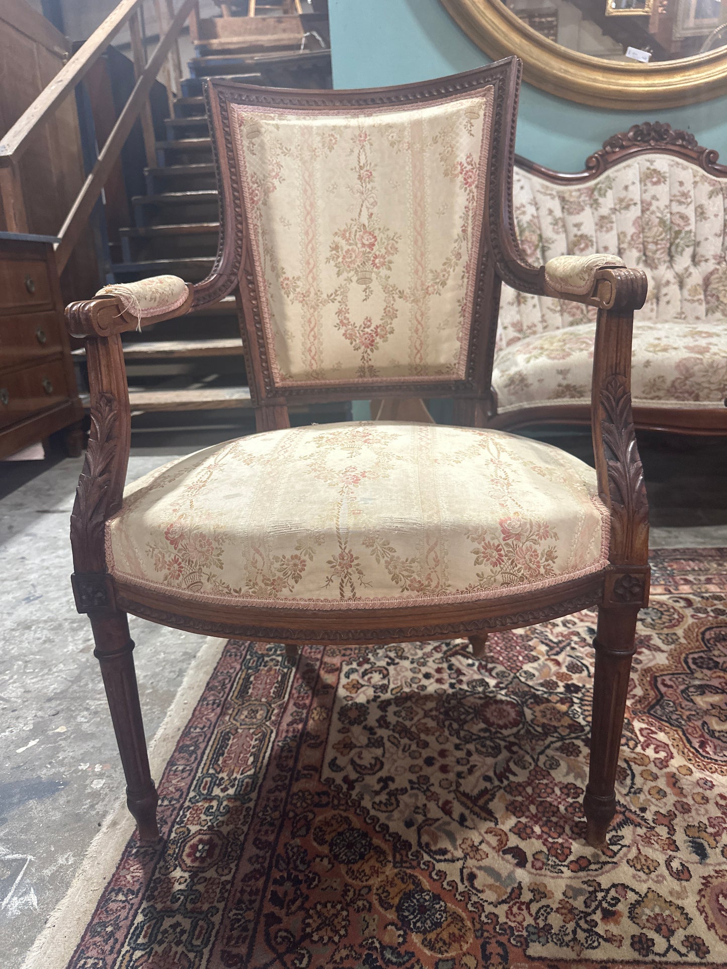 Victorian Walnut Arm Chair