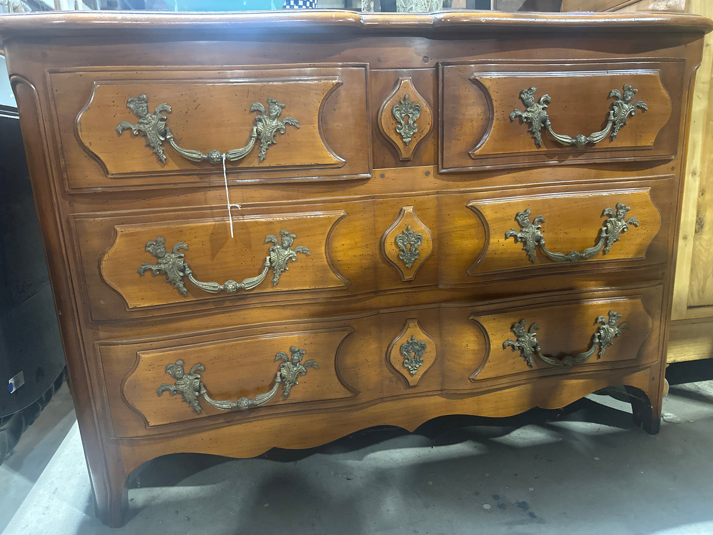 Louis XV cherry wood dresser