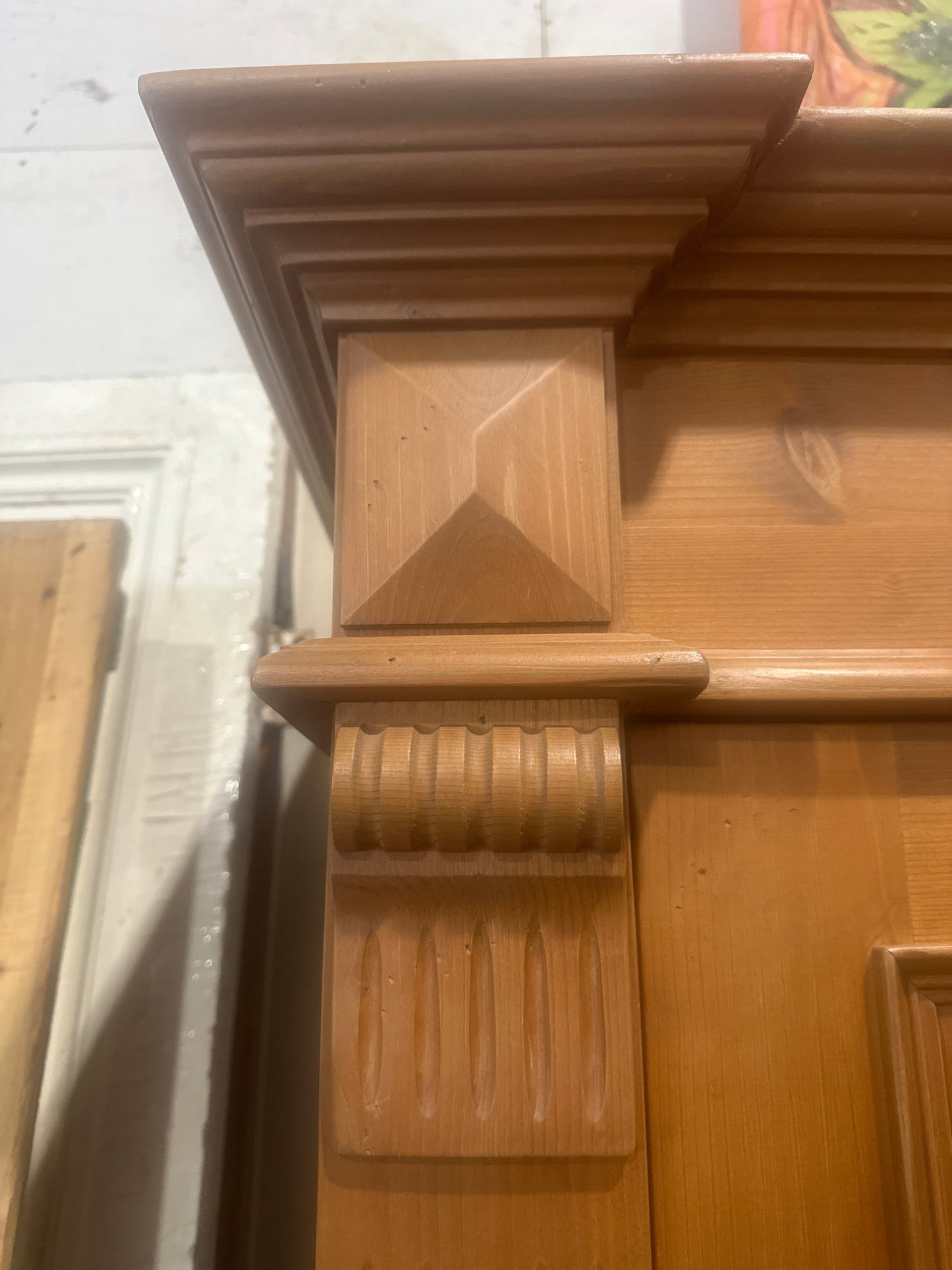 Mid 1900s Rustic farmhouse armoire