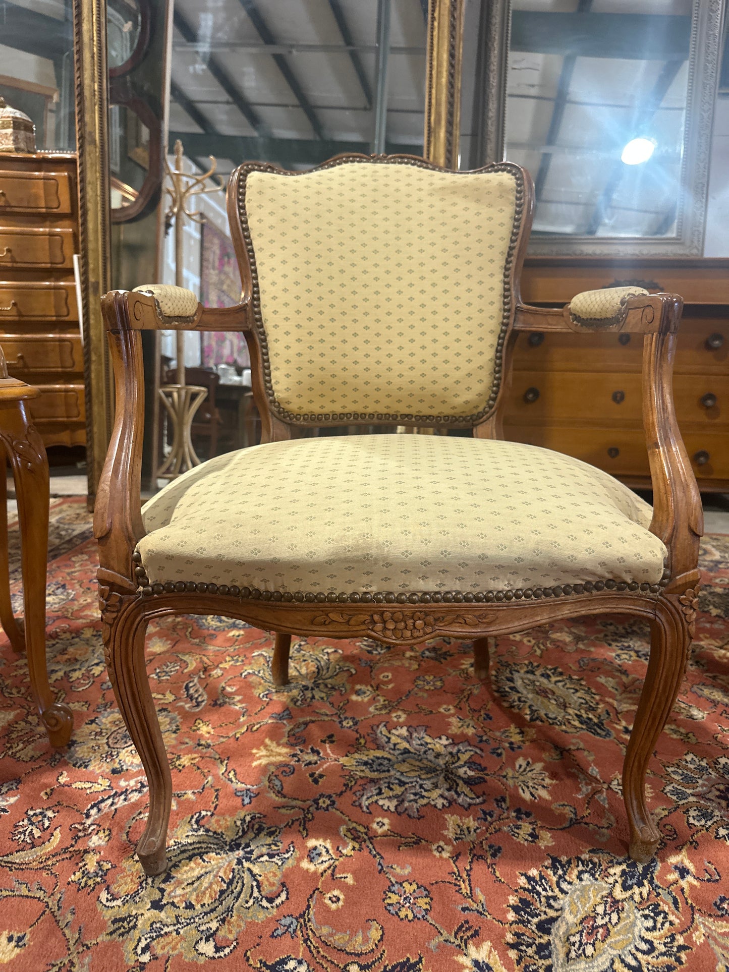 Louis XV Oak arm chair