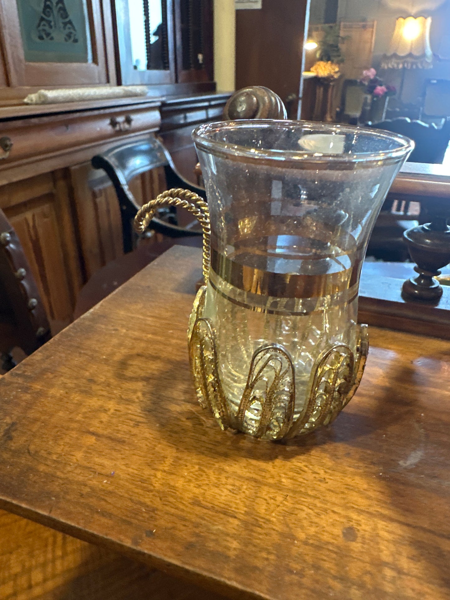 Pair of Turkish style filigree glasses