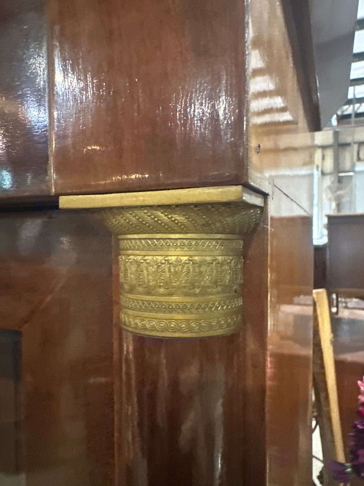 Early 1800s Empire style display cabinet