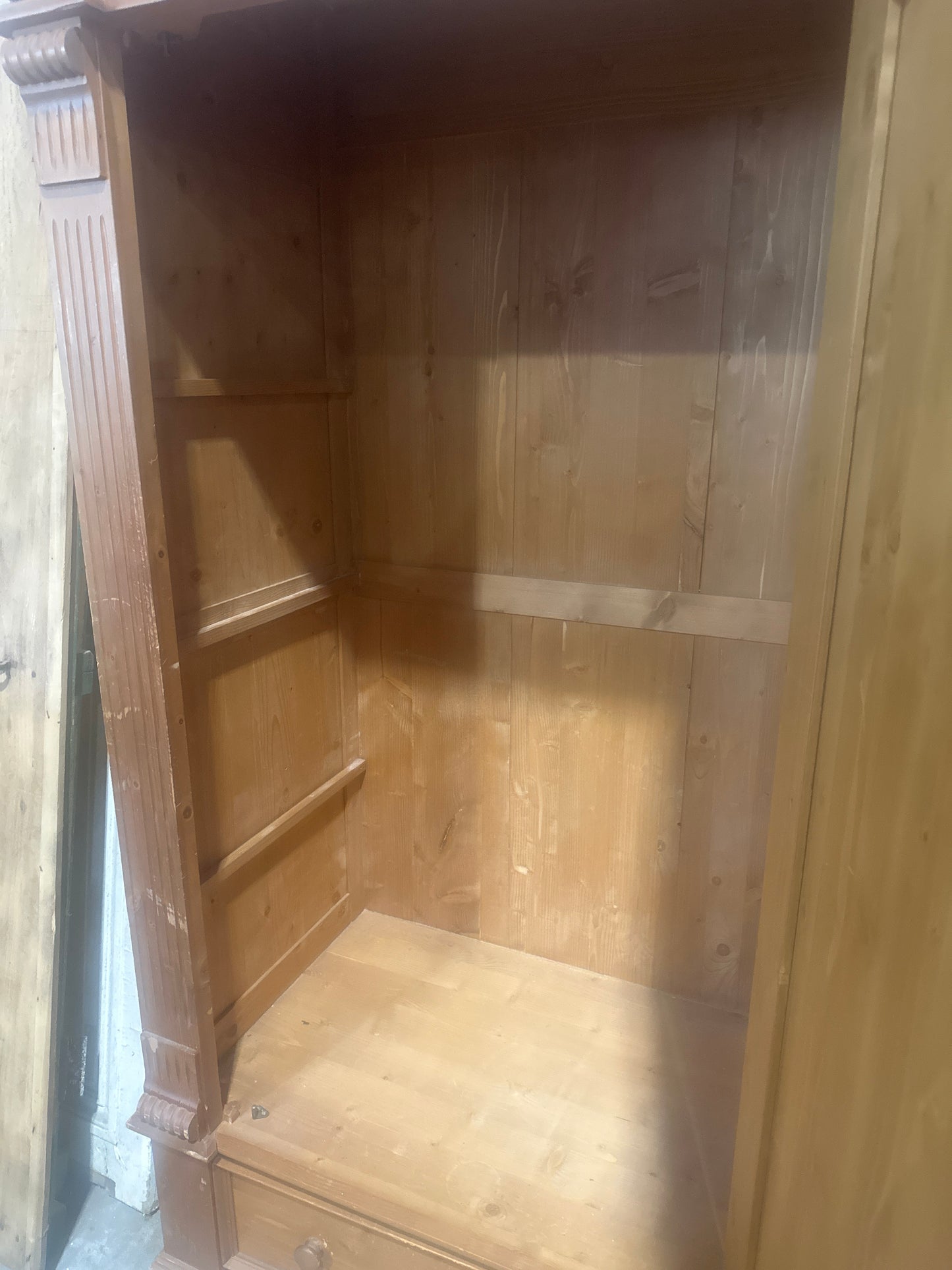 Mid 1900s Rustic farmhouse armoire