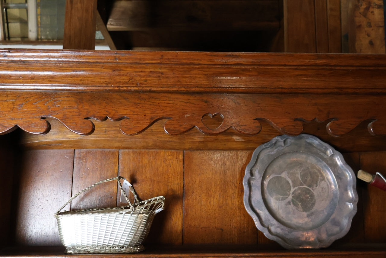English Welsh Oak Sideboard w/ Hutch