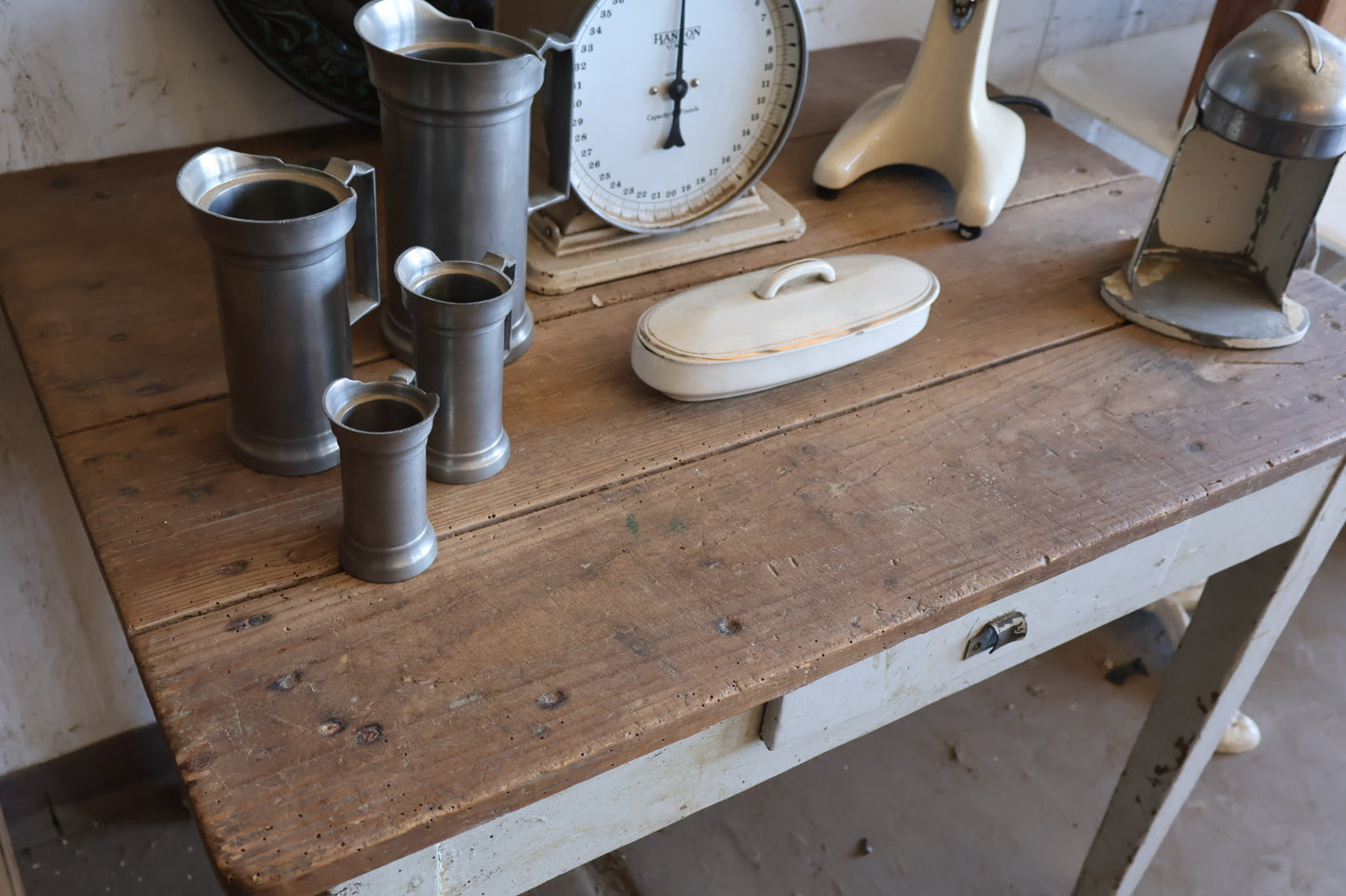 Pine Top Painted Desk