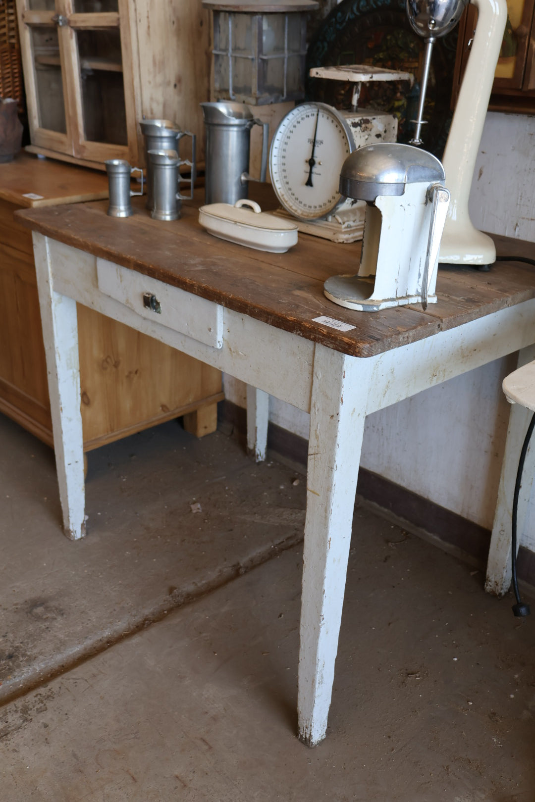 Pine Top Painted Desk