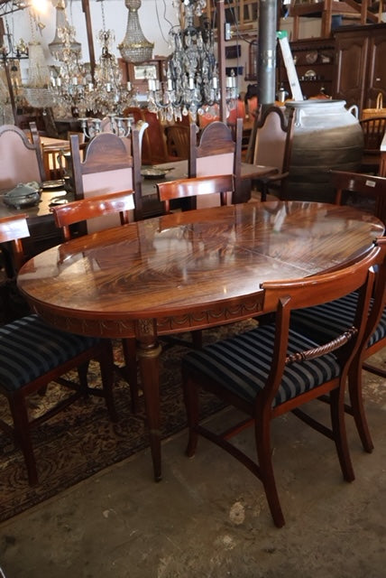 1920's French Oval Table w/ Leaf