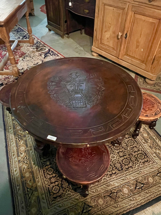 Mid century South American round table set