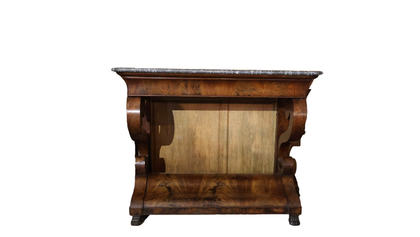 MARBLE CONSOLE TABLE 1850 FRANCE