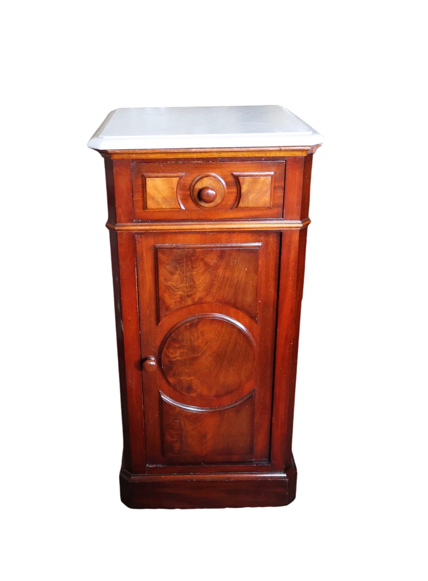Mahogany Nightstand w/ Marble