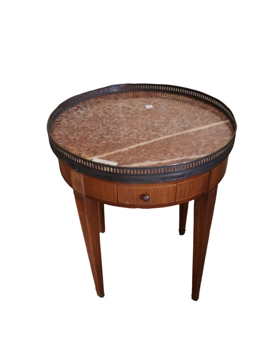 Round Side Table w/ Marble