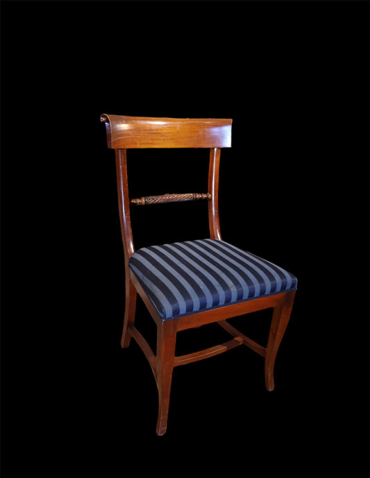 6 Neoclassic Mahogany Chairs