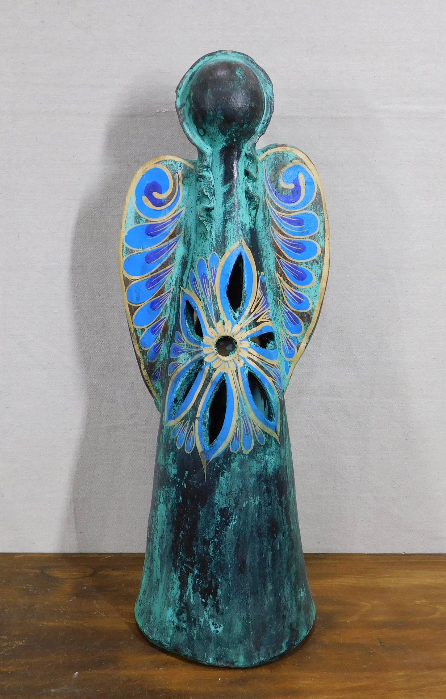 Clay Angel-ER-Clay-Hand Painted-Home Decor-Two Sizes