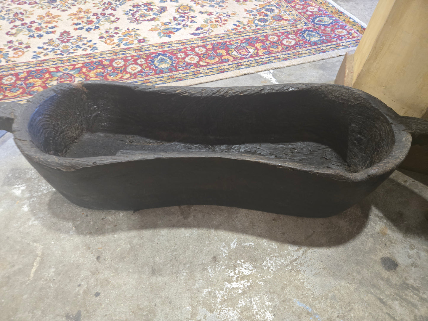 Late 1800s Wooden dough bowl