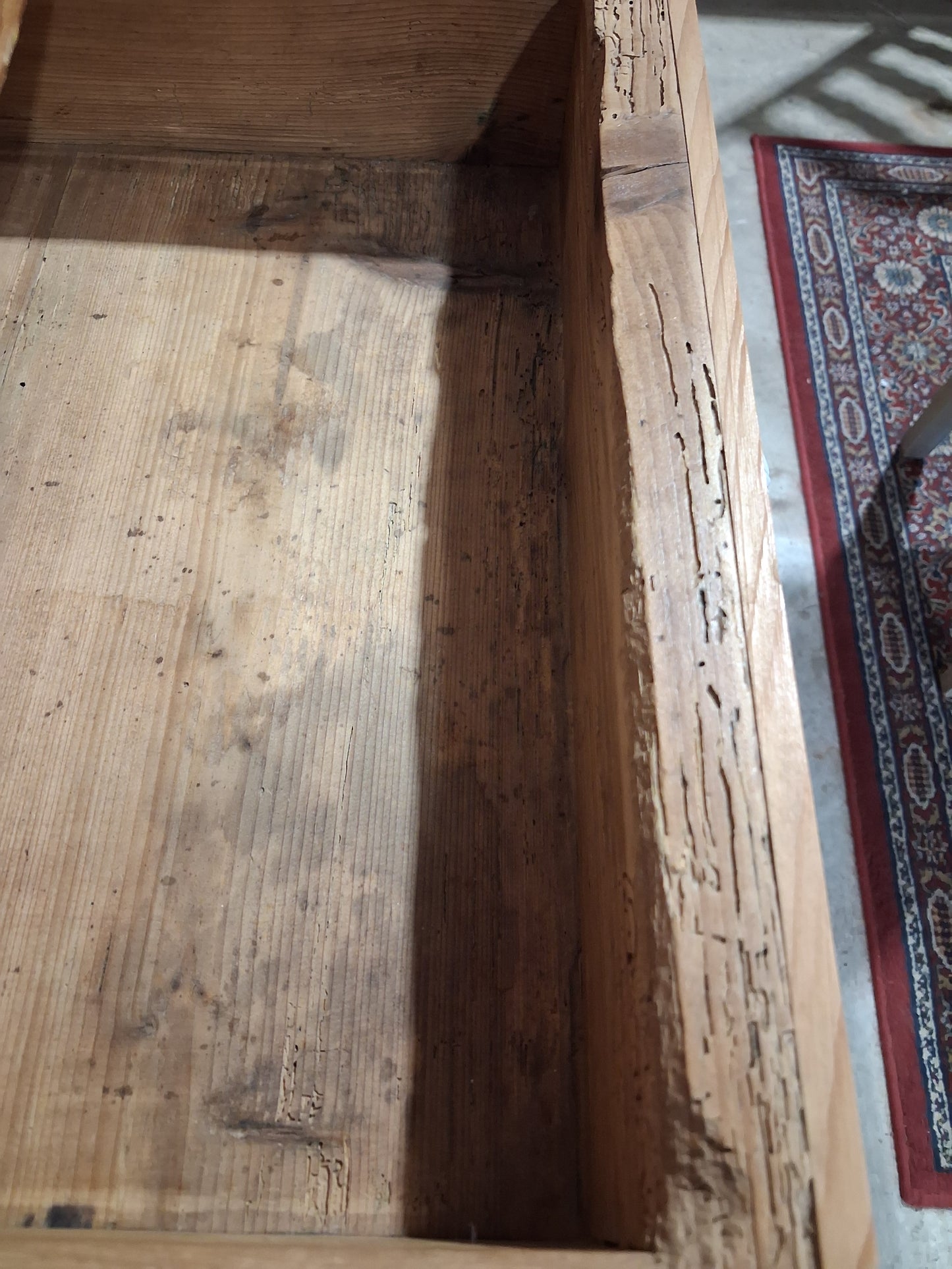 Late 1800s Rustic Pine kitchen hutch