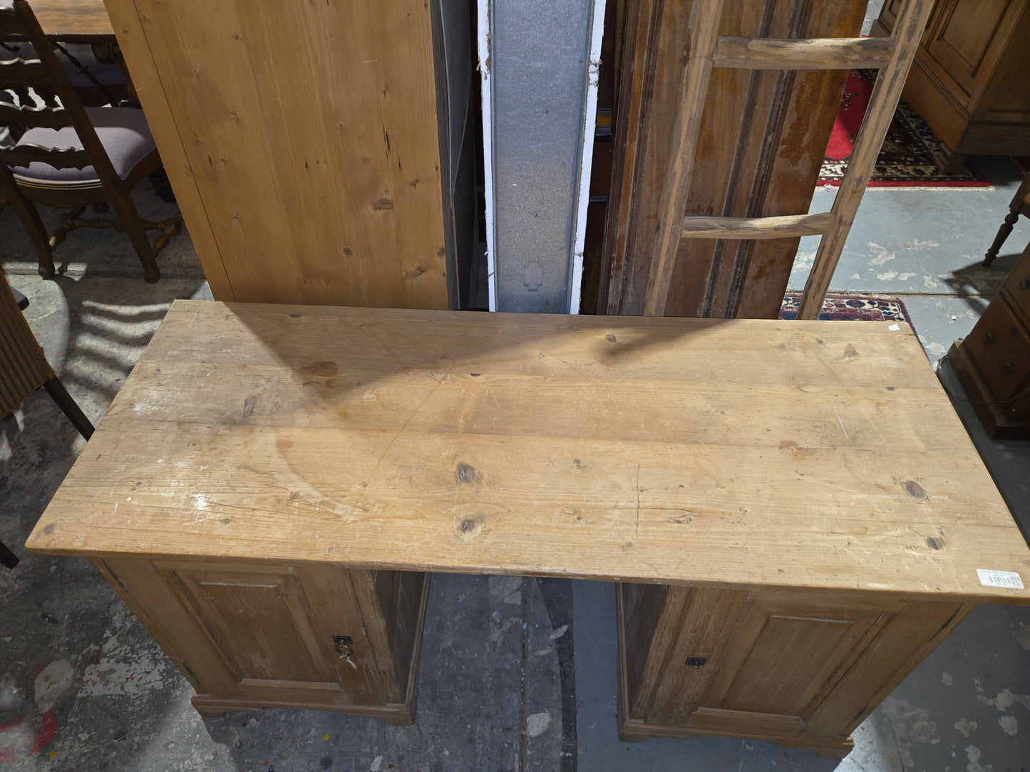 German Pitch Pine Desk