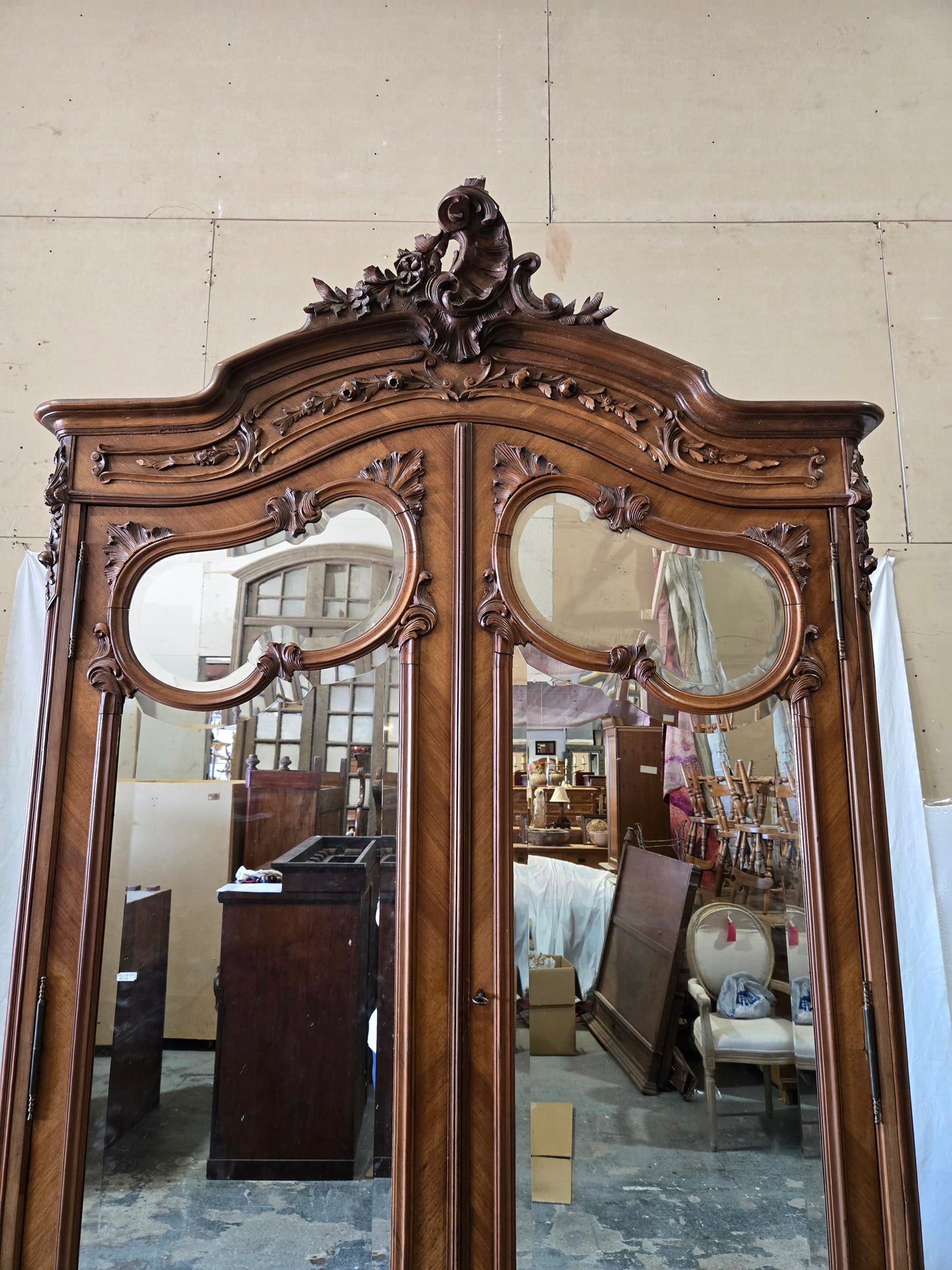 Late 1800s LXV 2 door armoire