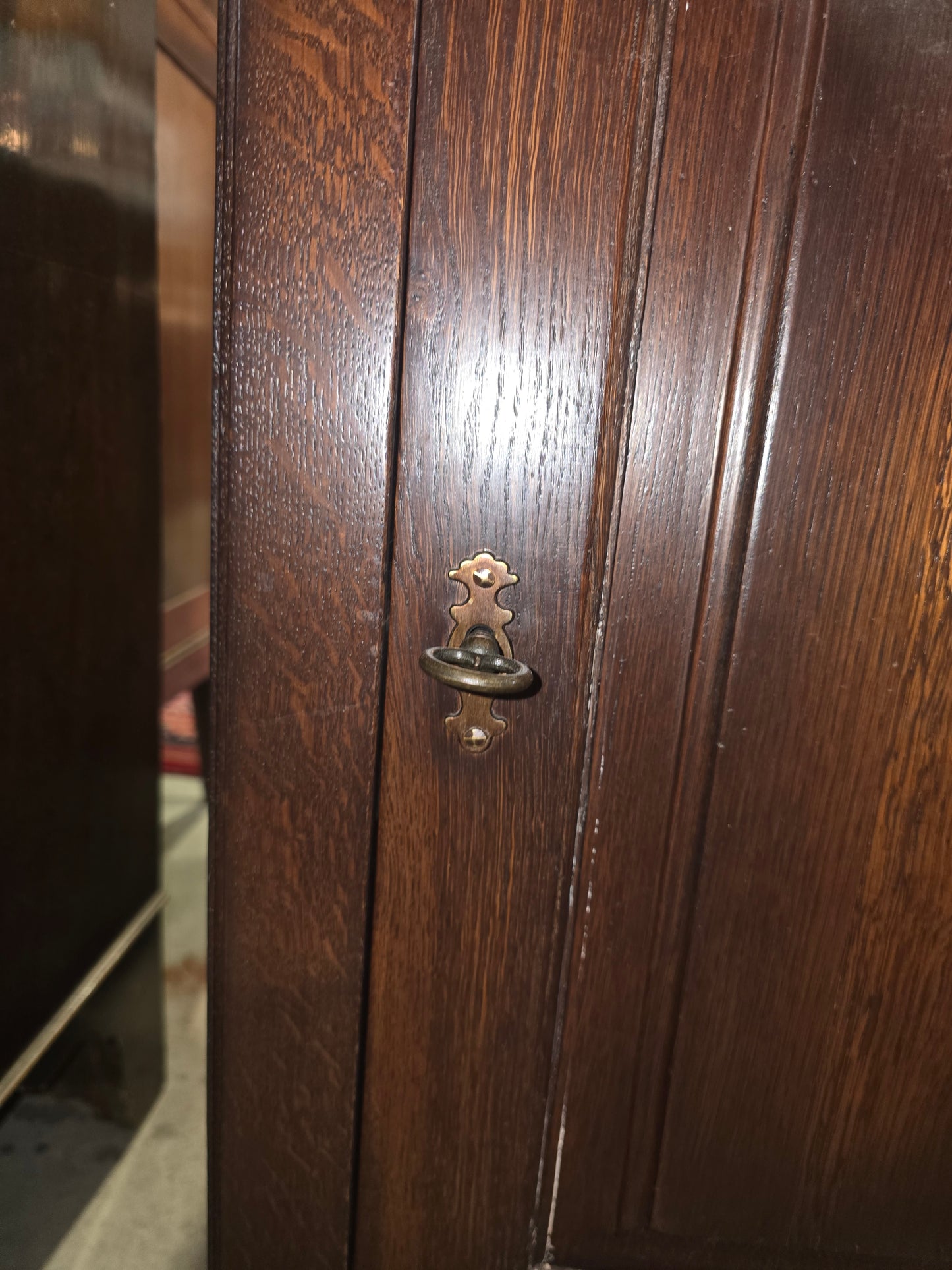 Mid Century Louis Philippe Oak Cabinet