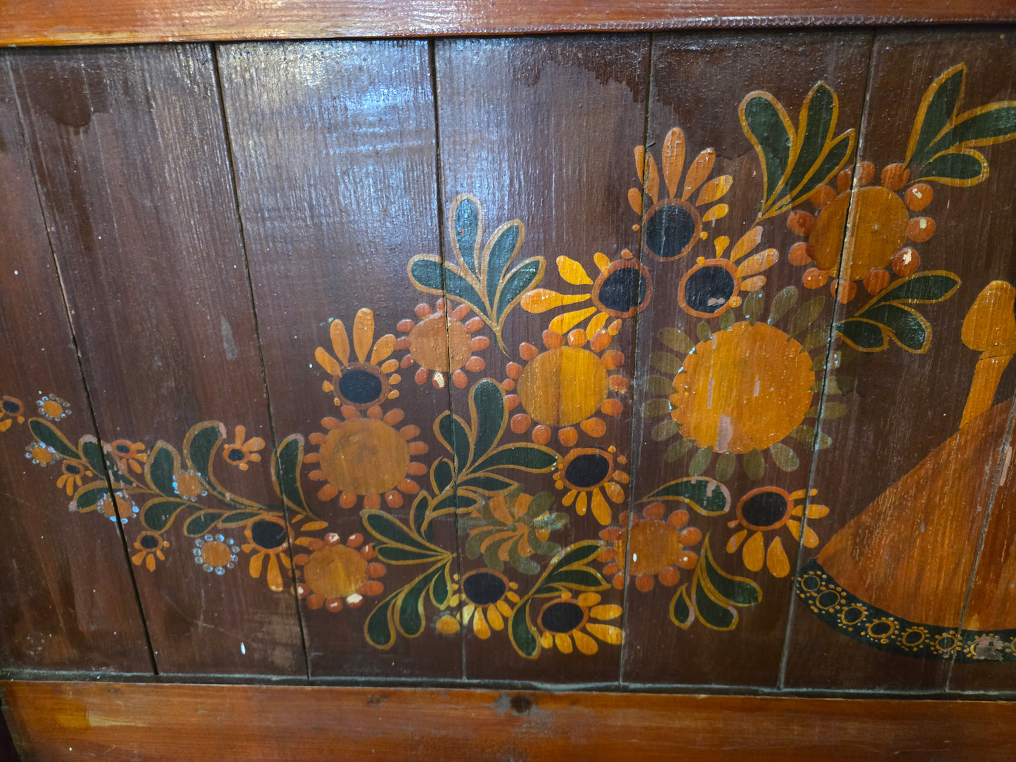 Painted Dutch Bench 1880 Holland