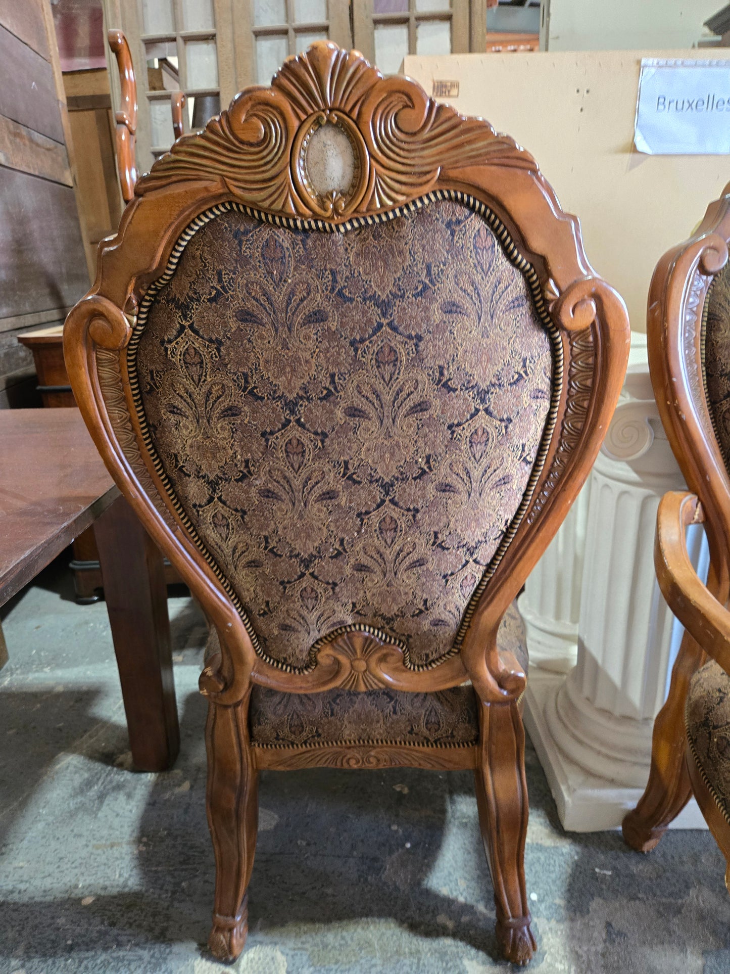 Mid 1900s set of 10 LXV revival chairs