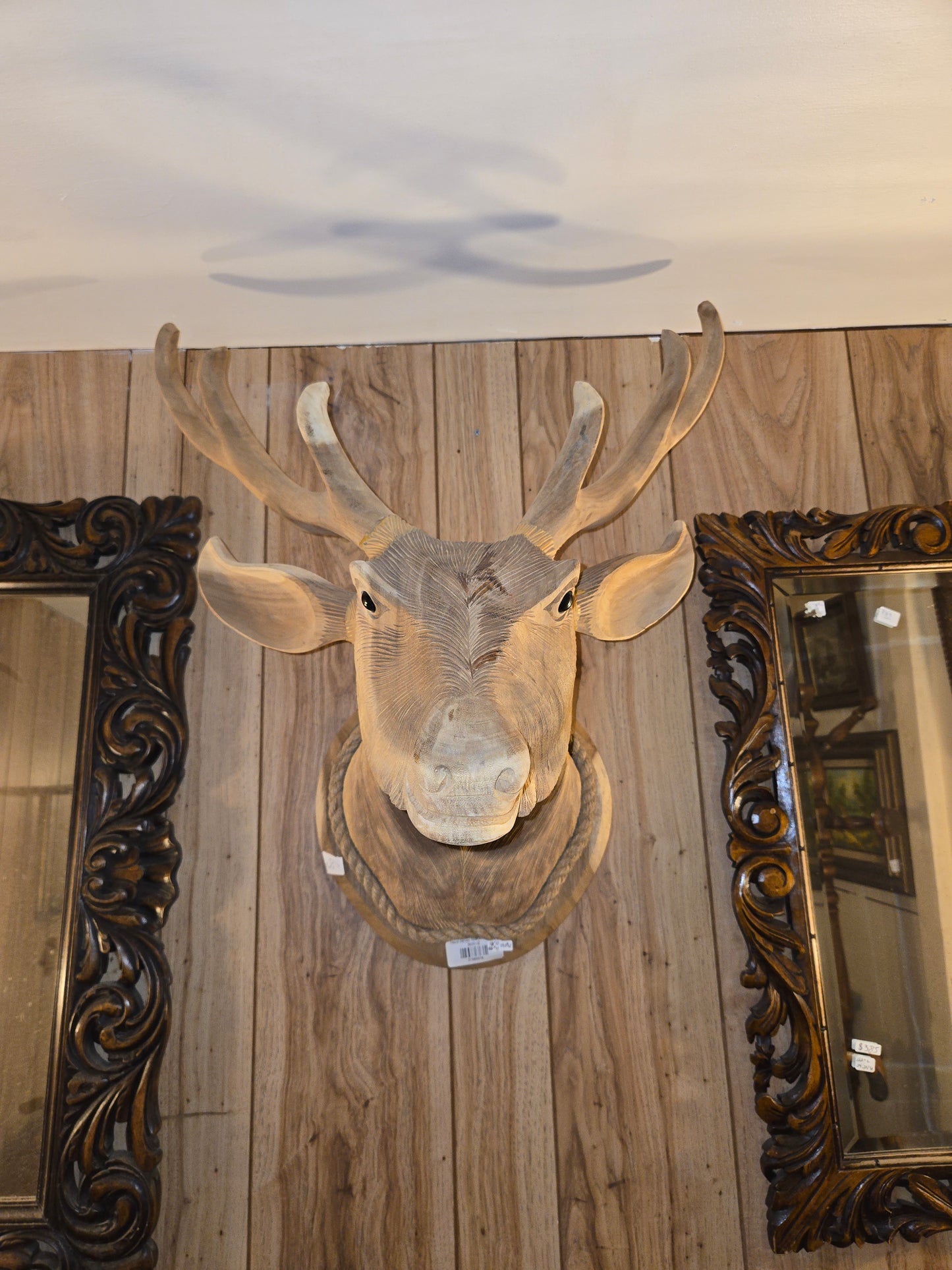 Hand carved Teak Wood Deer