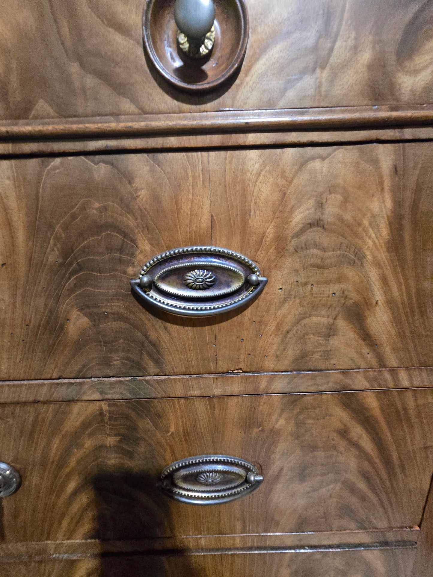 1860s Second Empire French Mahogany Commode