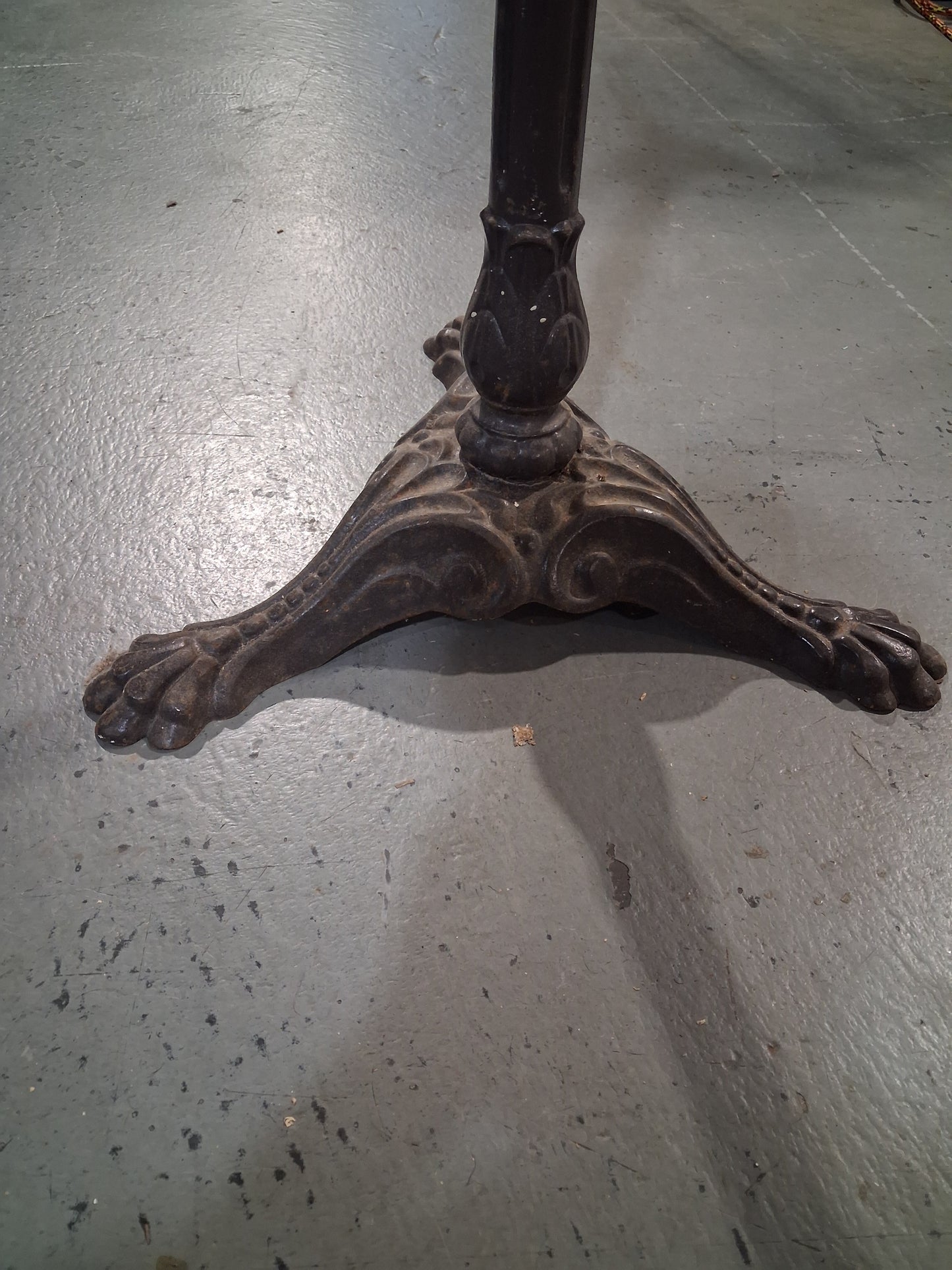 Cast iron bistro table bases