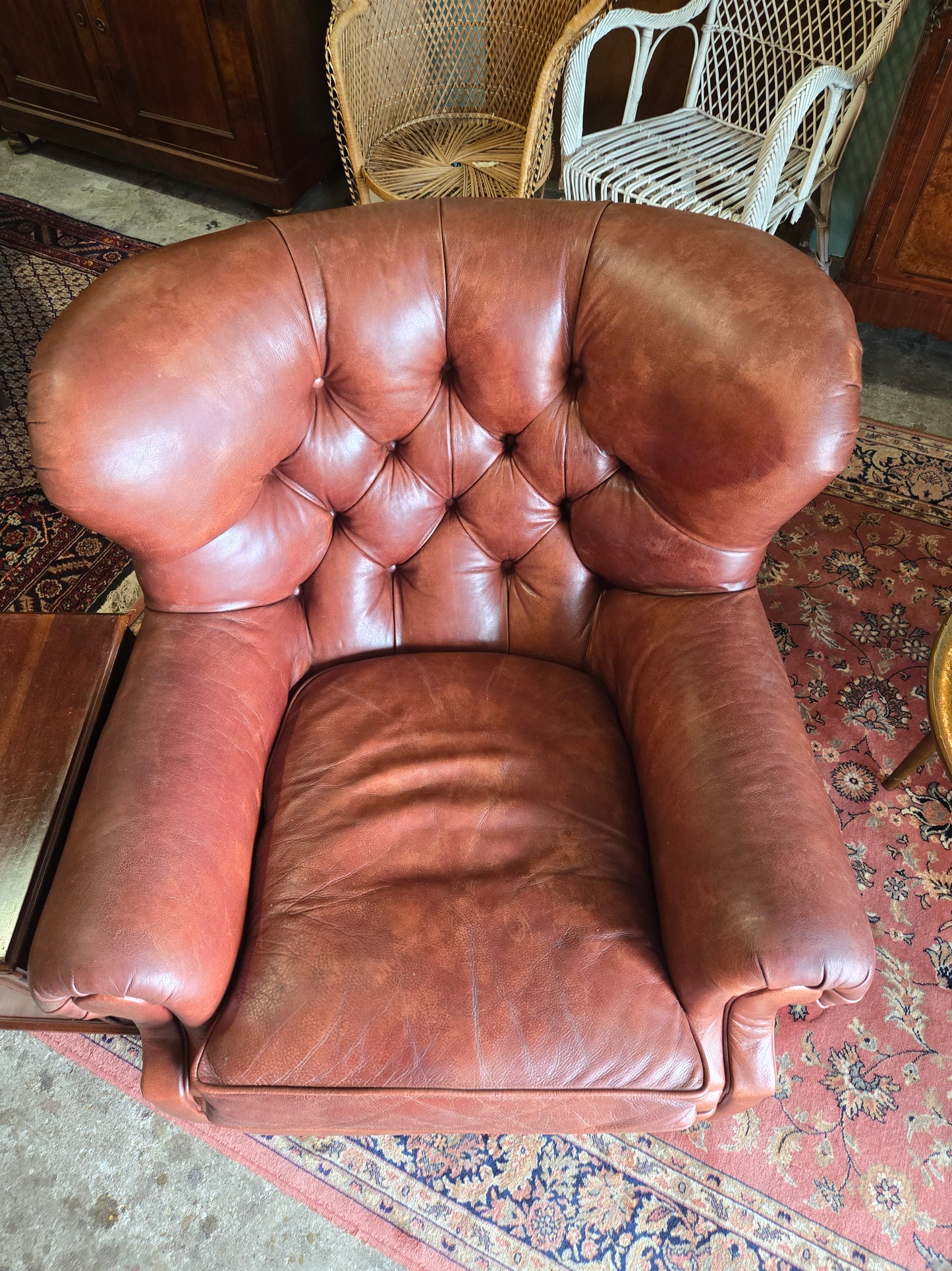 Early 2000s Ralph Lauren leather club chair