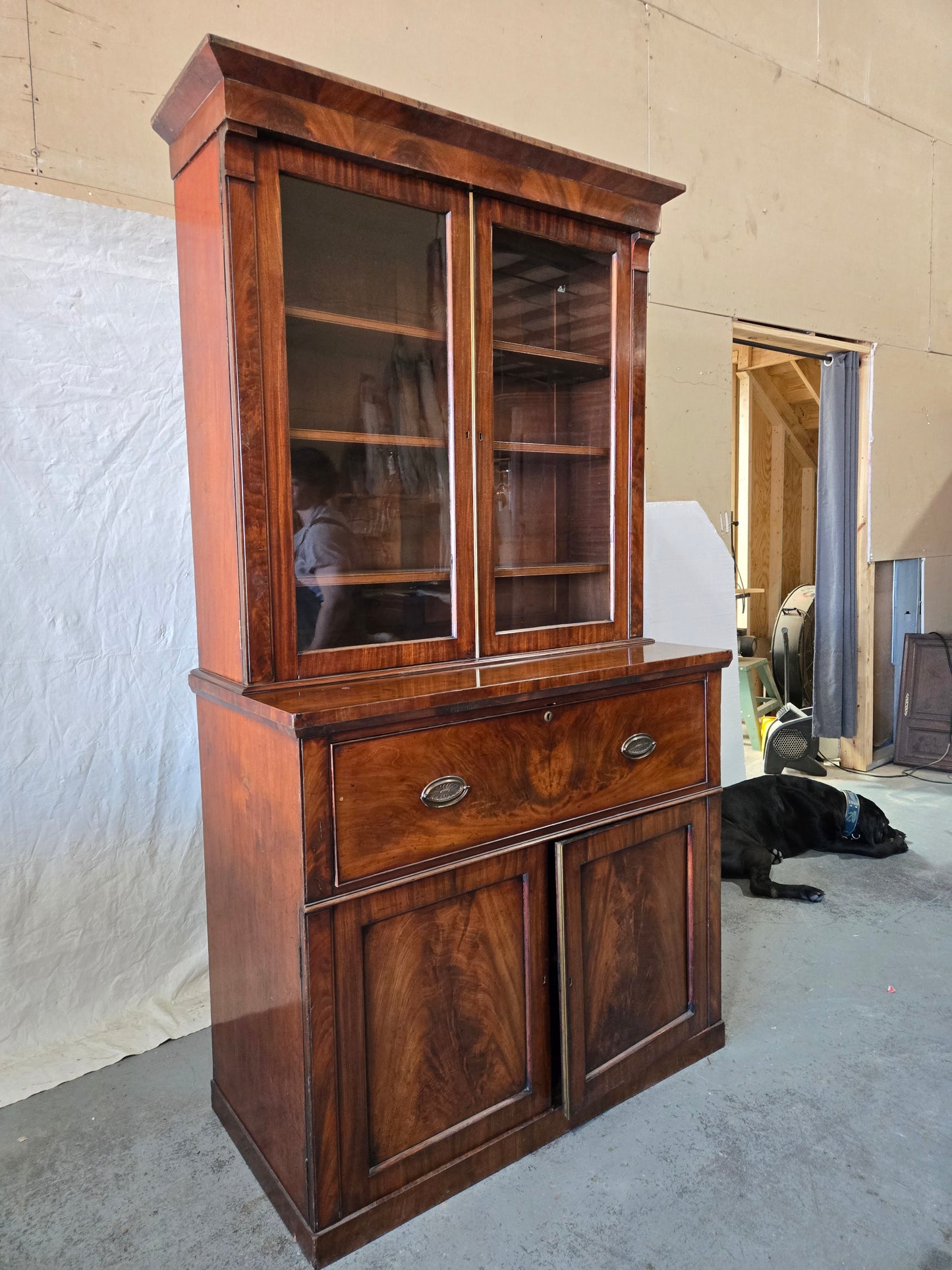 Mid 1800s English Buro bookcase