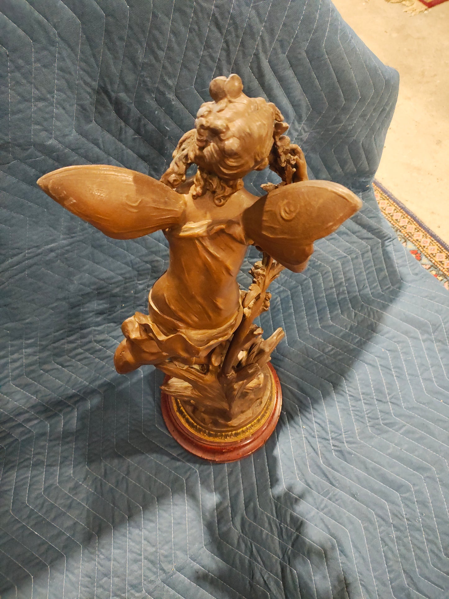 French Belle Époque Patinated Spelter Allegorical Sculpture