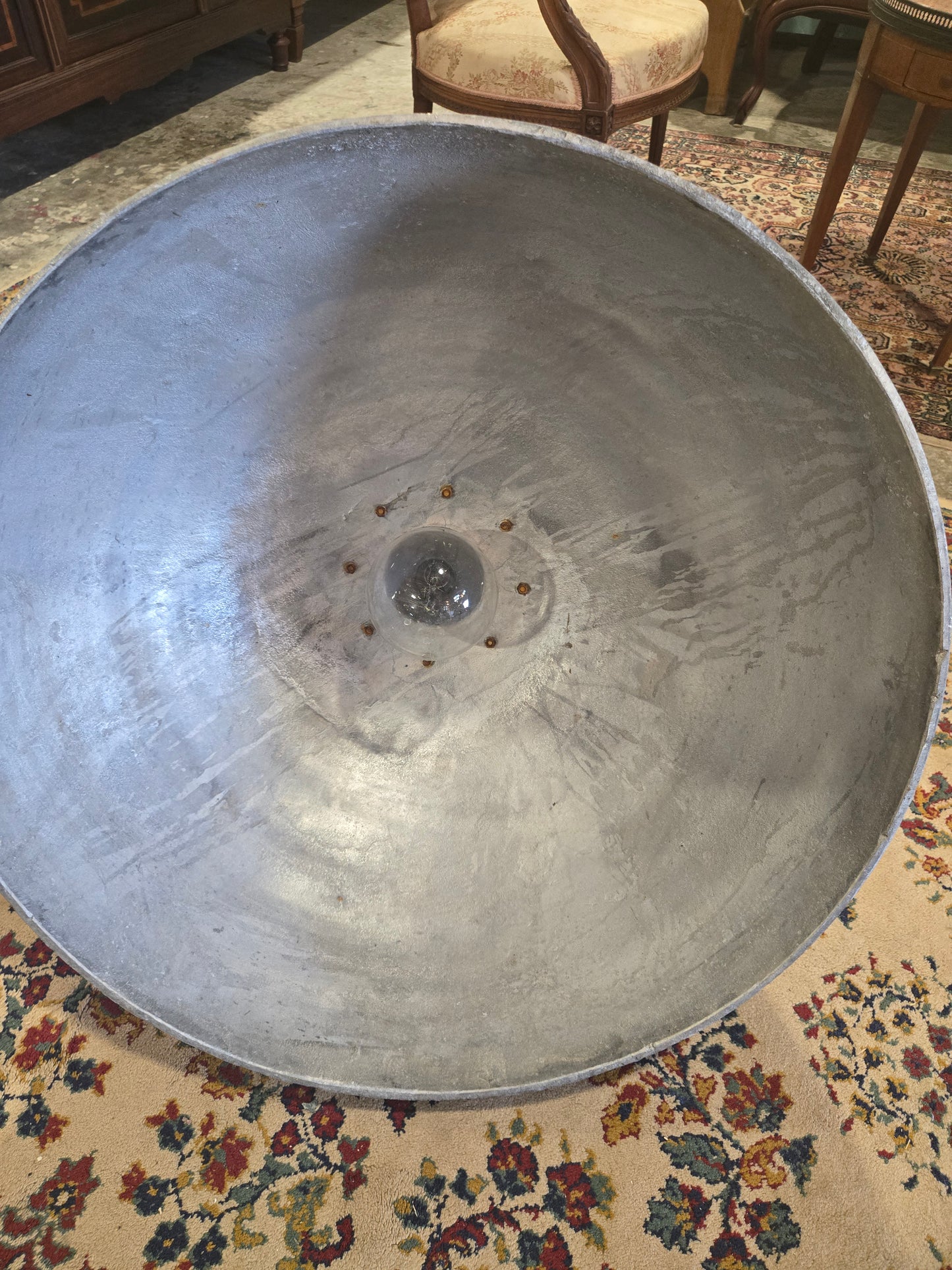 Vintage industrial metal lamp