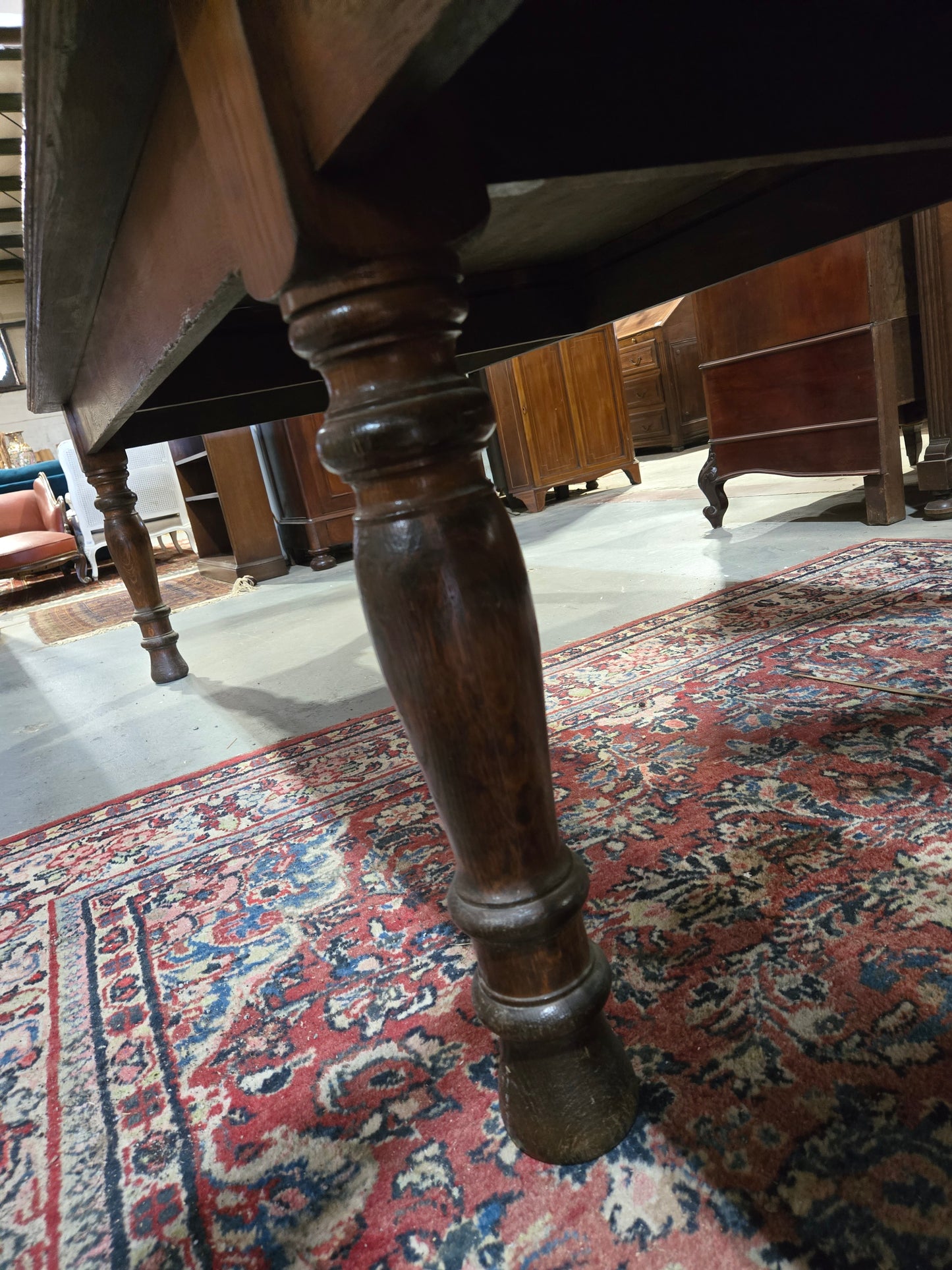 Late 1800s French oak farmhouse table
