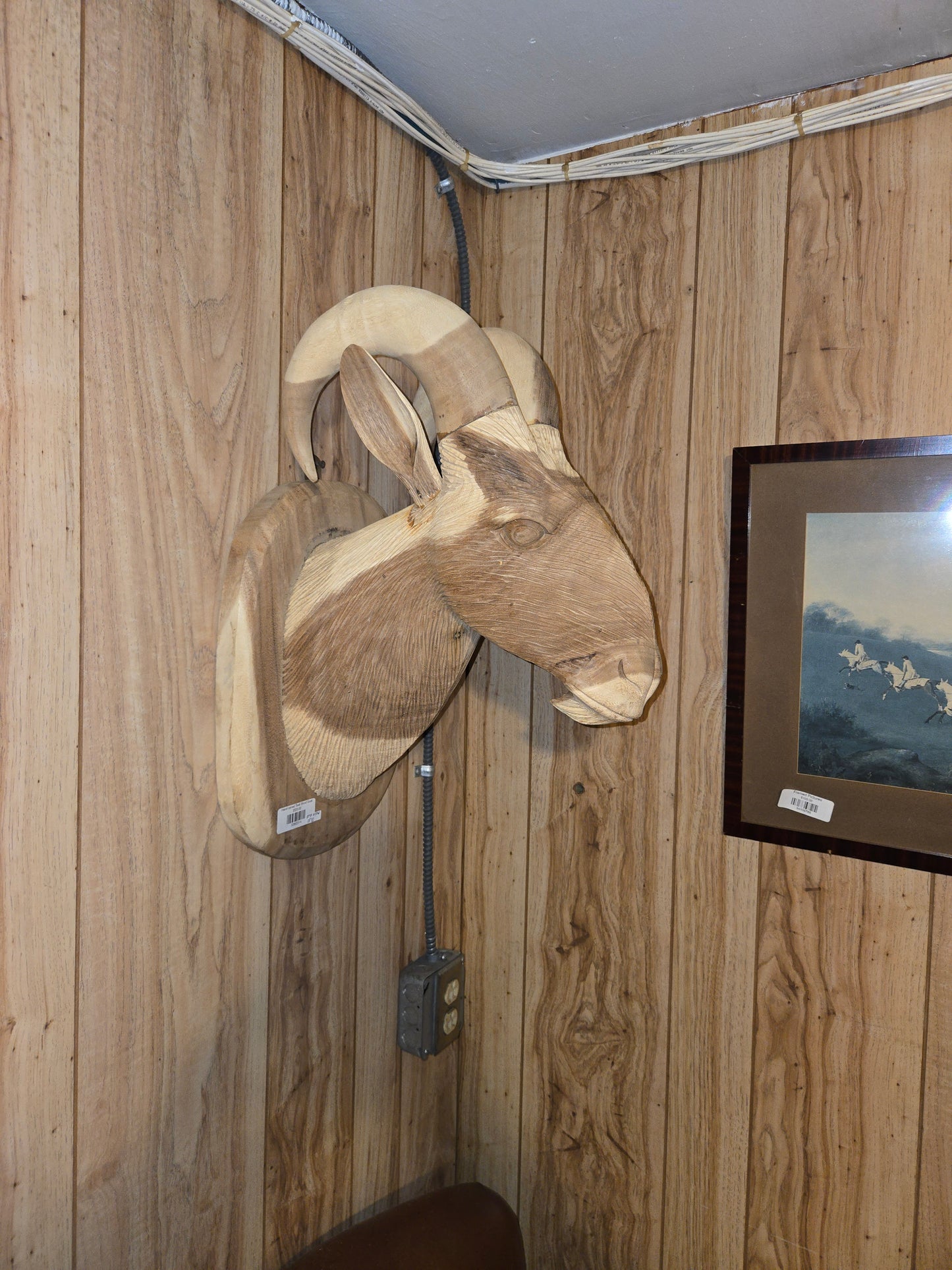Hand carved Teak Wood Goat