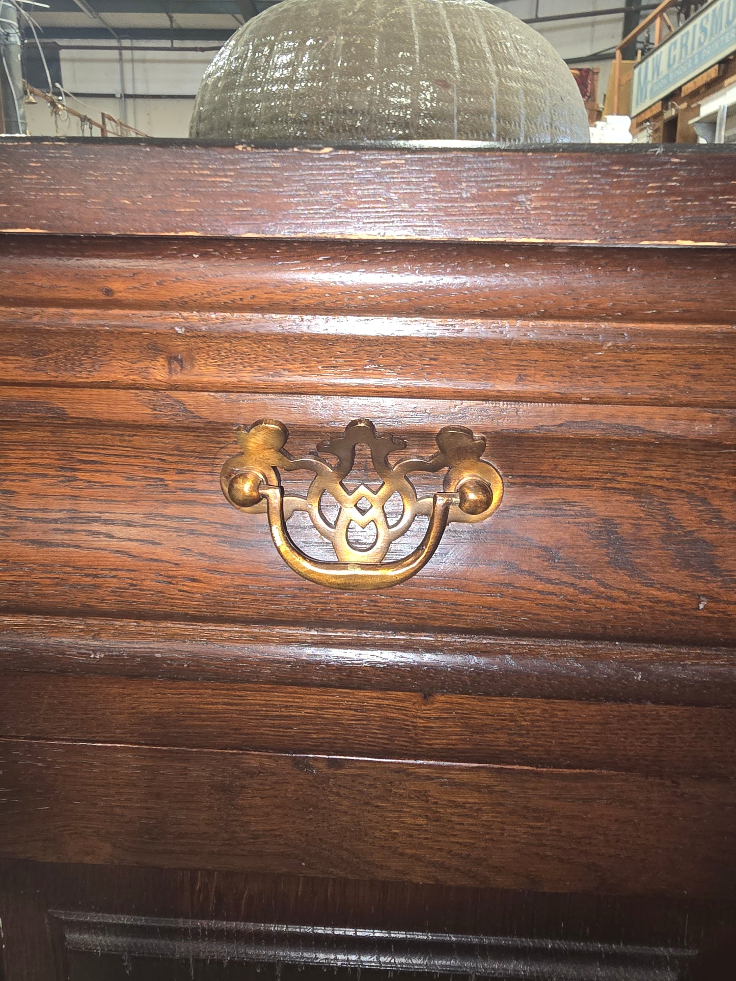 Mid Century Louis Philippe Oak Cabinet