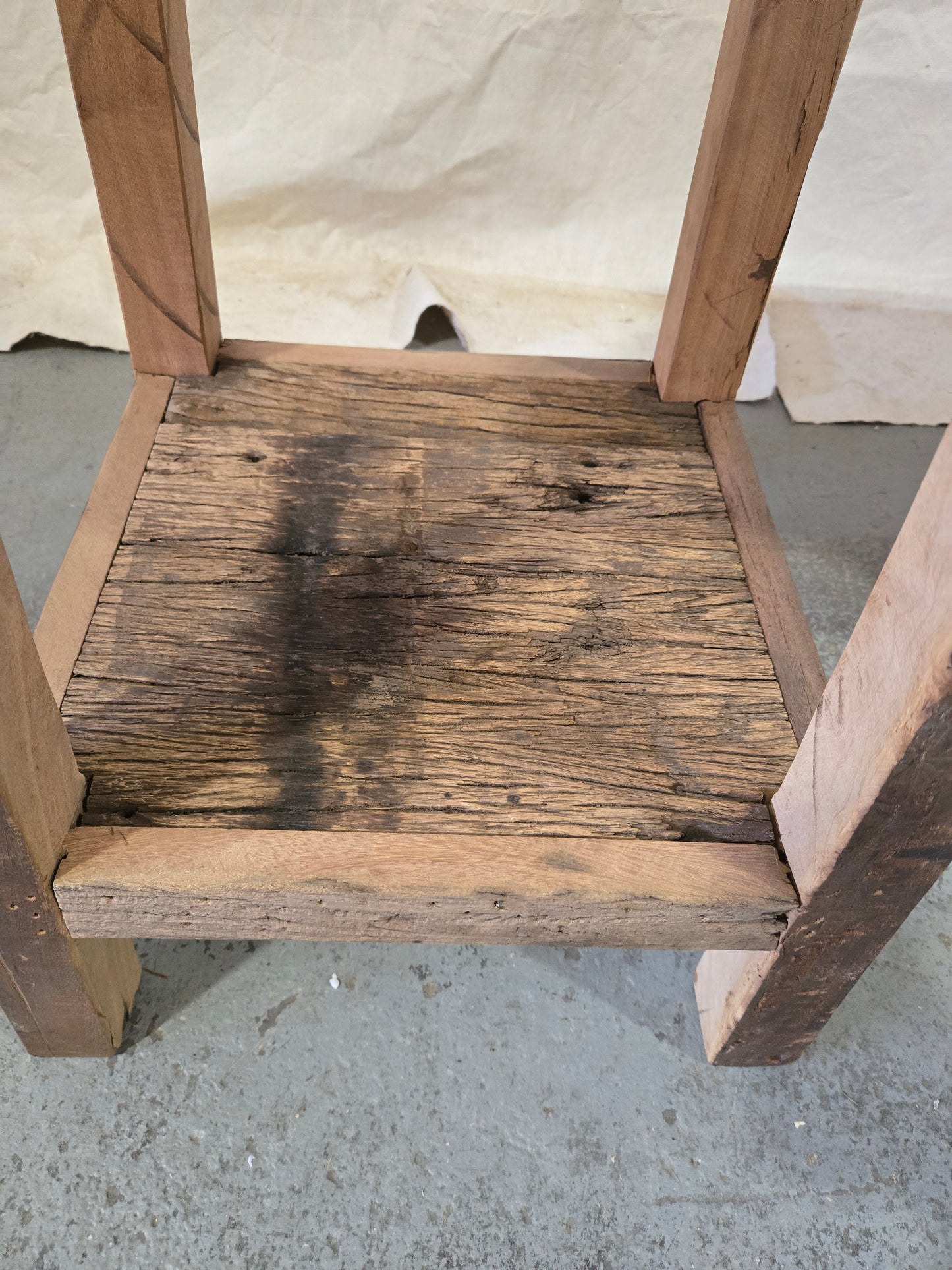 Mid 1900s Reclaimed Teak Nightstand