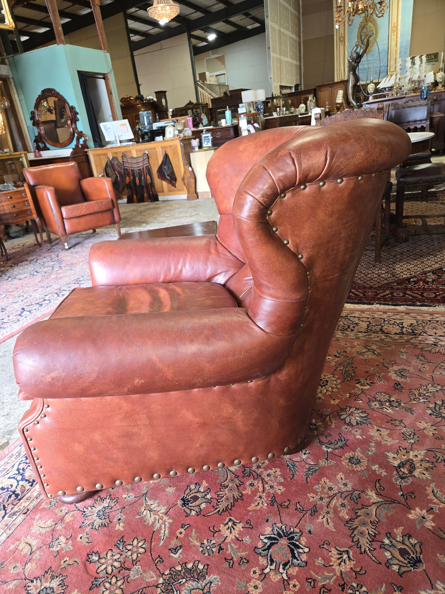 Early 2000s Ralph Lauren leather club chair