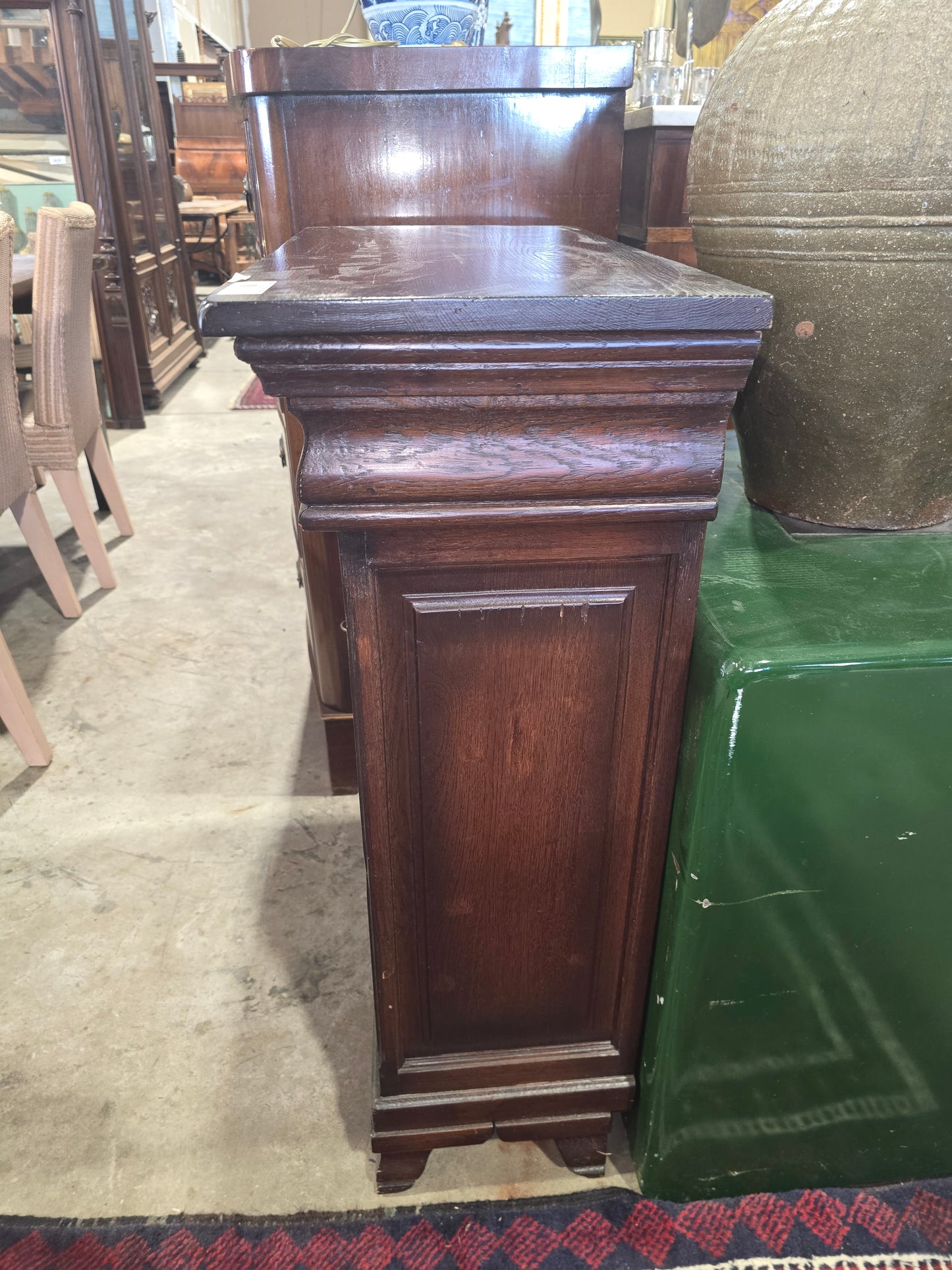 Mid Century Louis Philippe Oak Cabinet