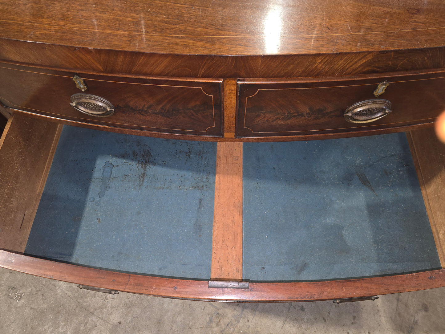 Late 1800s English Inlaid Dresser
